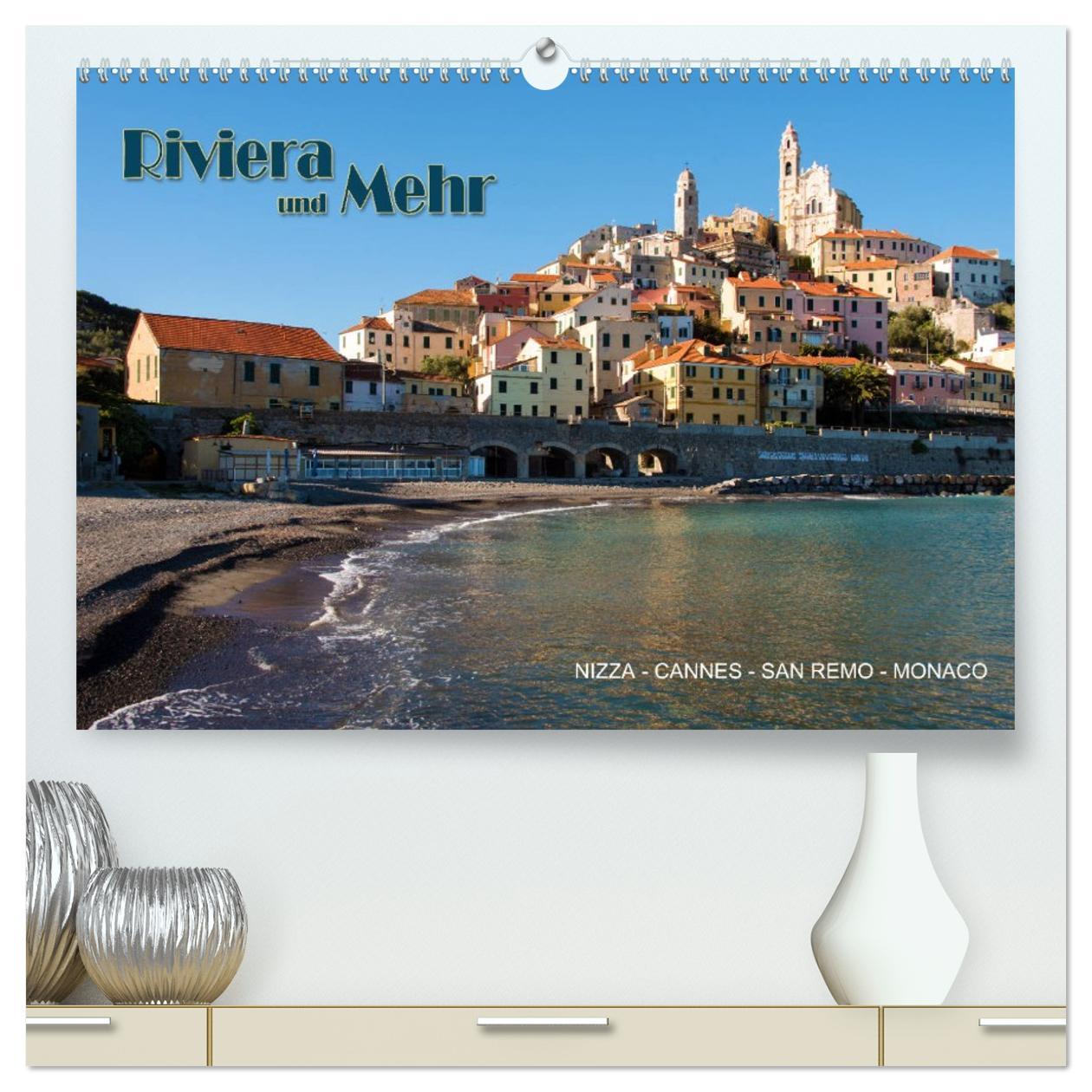 Vorderes Coverbild Riviera und Mehr - Nizza, Cannes, San Remo, Monaco (hochwertiger Premium Wandkalender 2026 DIN A2 quer), Kunstdruck in Hochglanz