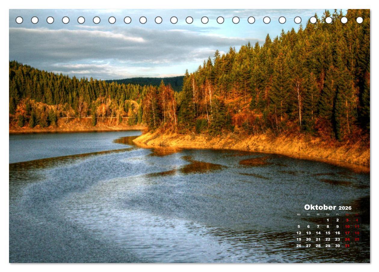 Beispielinhalt (Bild) Bilder aus dem schönen Harz (Tischkalender 2026 DIN A5 quer), CALVENDO Monatskalender