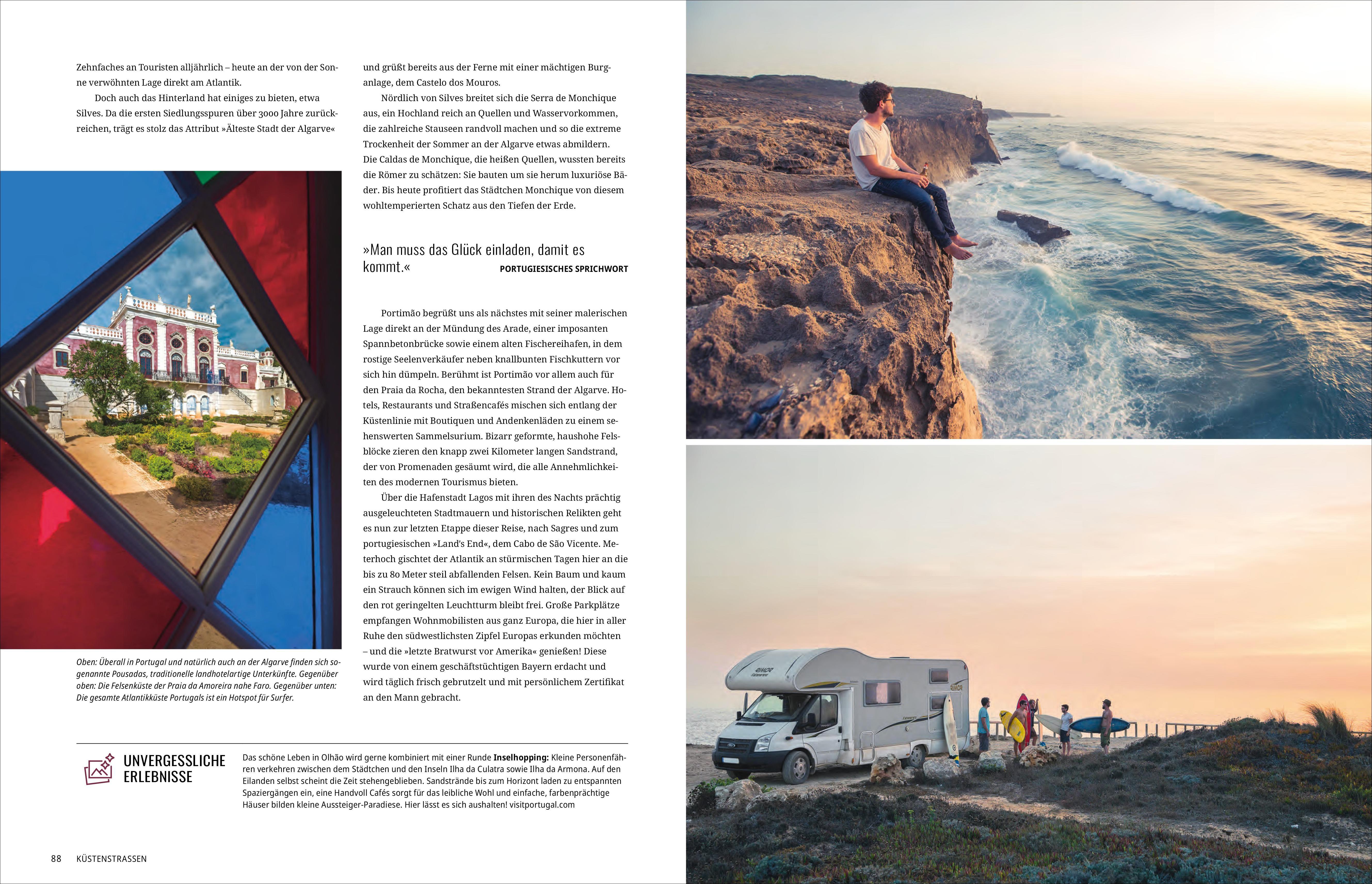 Beispielinhalt (Bild) In 225 Reisen mit Wohnmobil und Campervan durch Europa