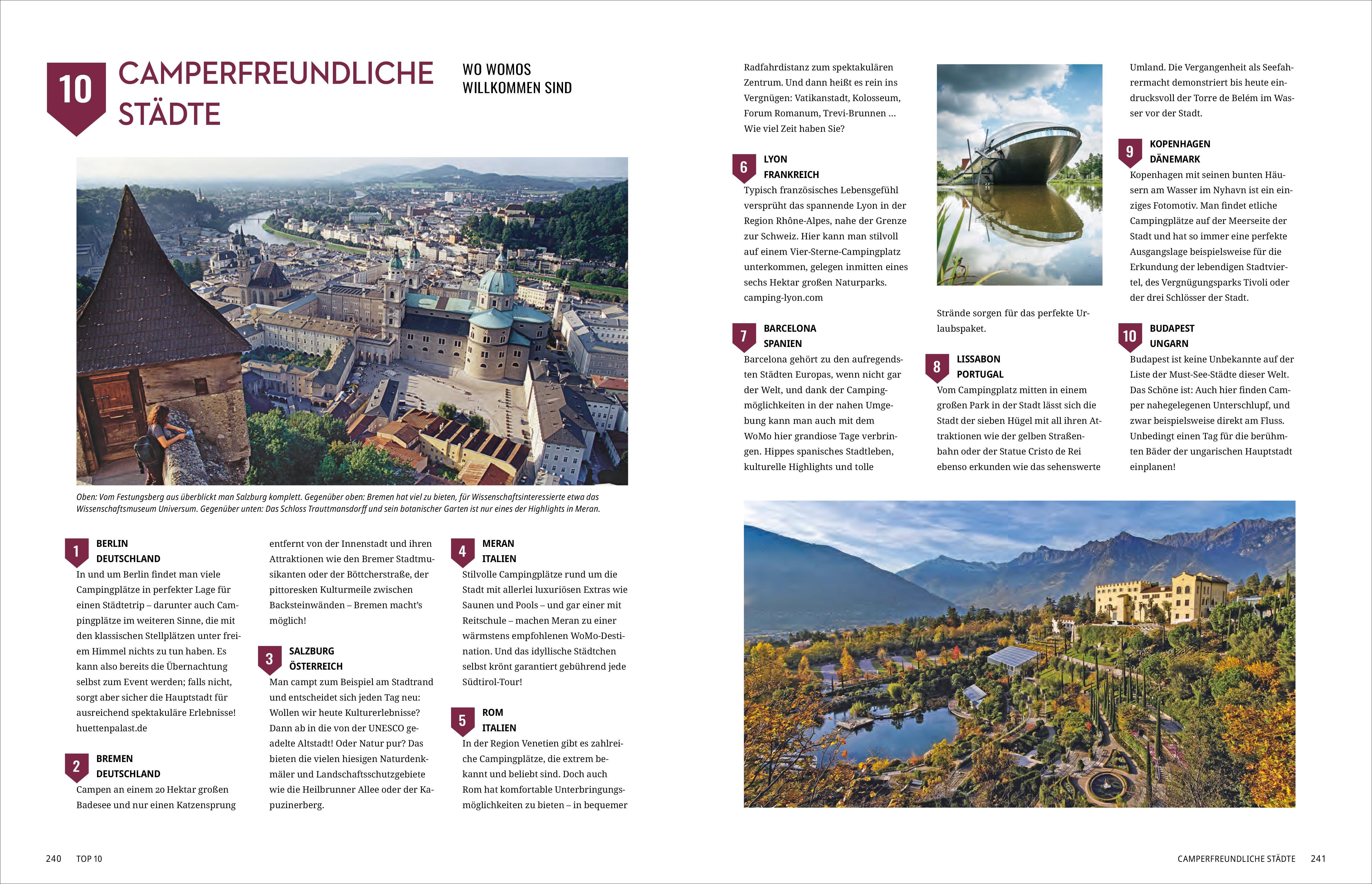 Beispielinhalt (Bild) In 225 Reisen mit Wohnmobil und Campervan durch Europa