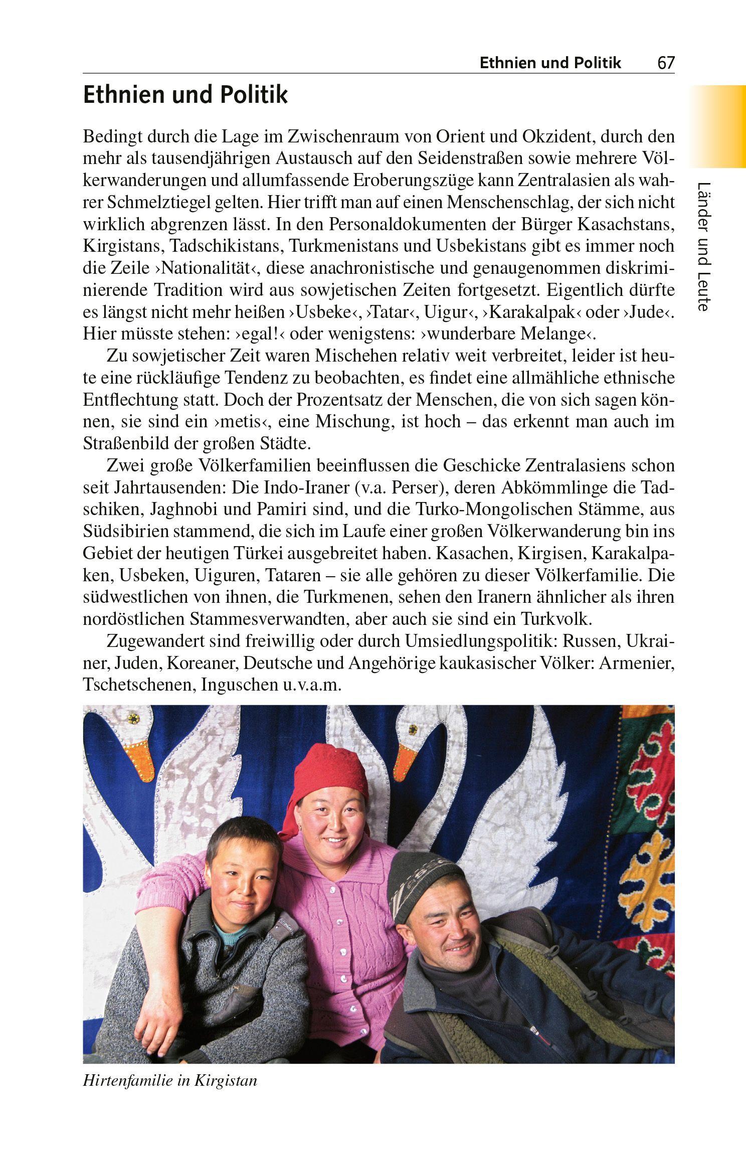 Beispielinhalt (Bild) TRESCHER Reiseführer Zentralasien