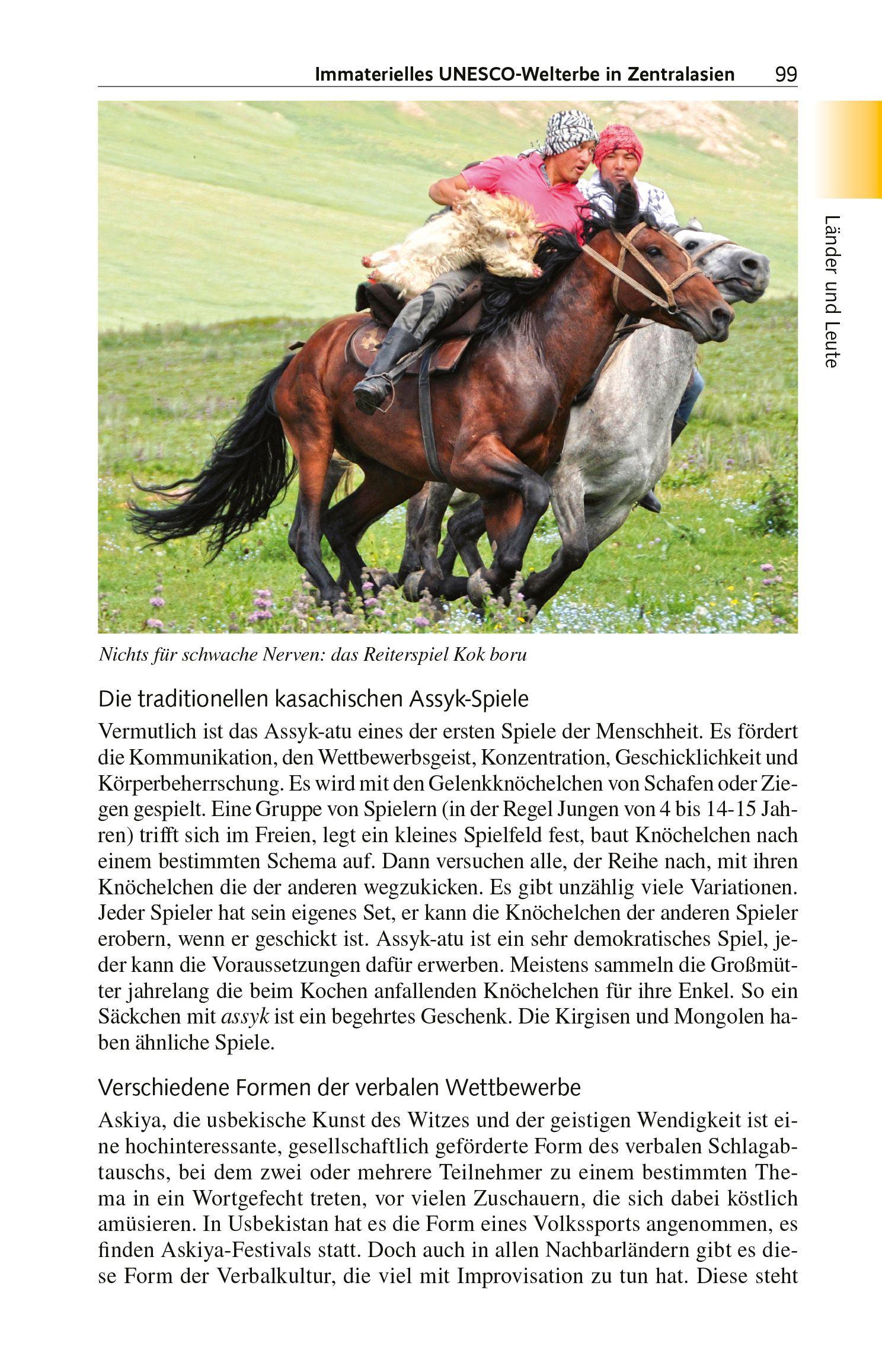 Beispielinhalt (Bild) TRESCHER Reiseführer Zentralasien