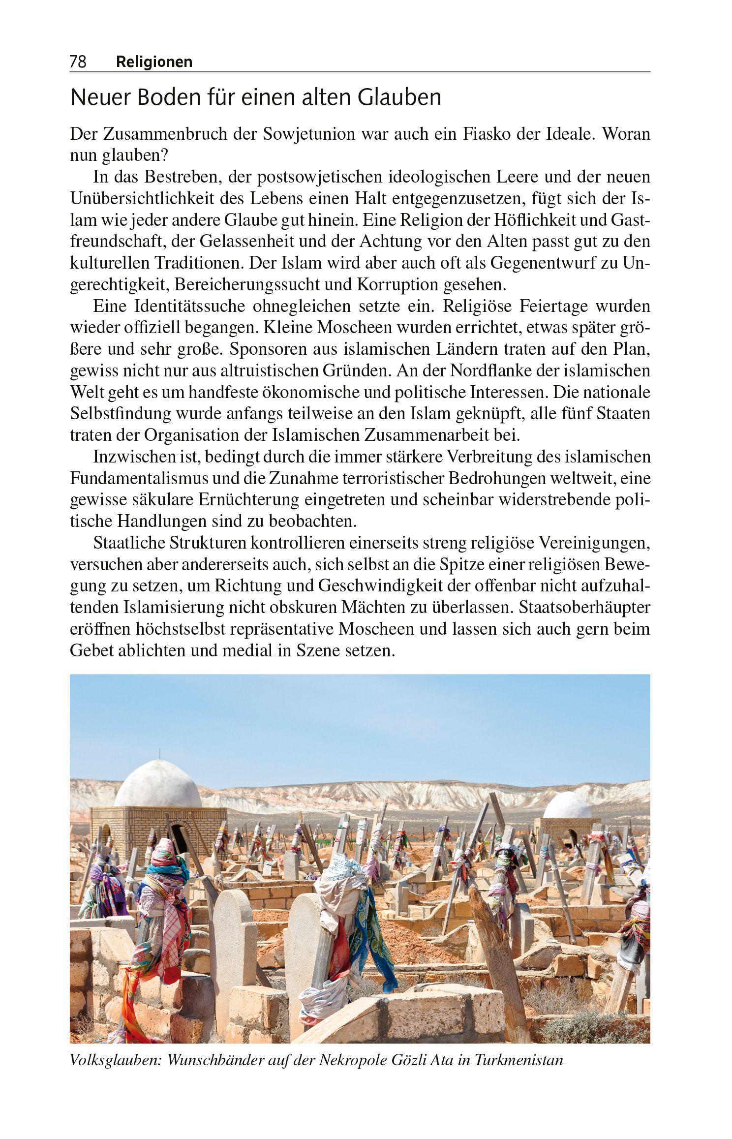 Beispielinhalt (Bild) TRESCHER Reiseführer Zentralasien