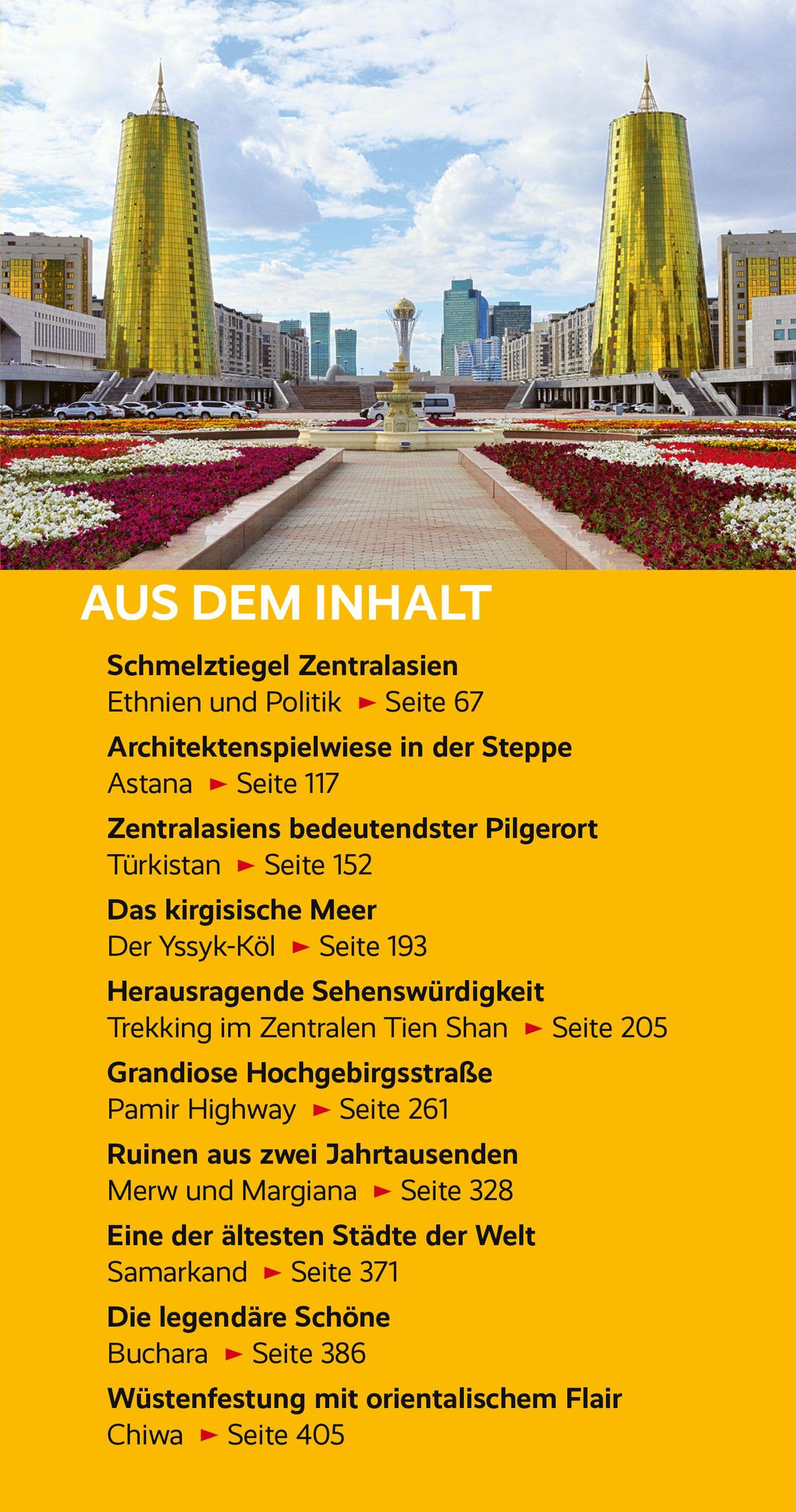 Beispielinhalt (Bild) TRESCHER Reiseführer Zentralasien