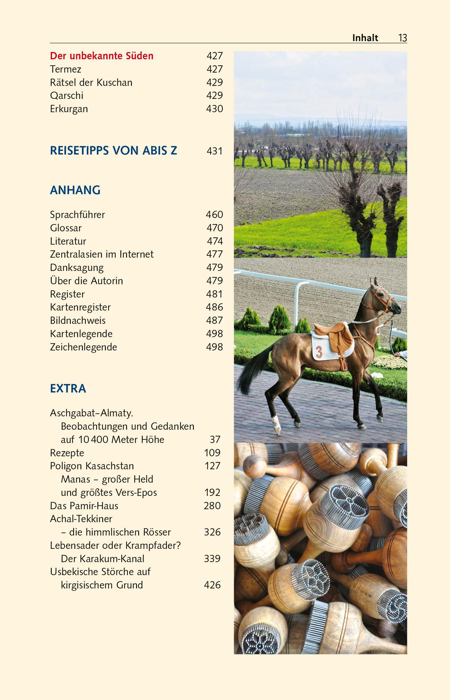 Beispielinhalt (Bild) TRESCHER Reiseführer Zentralasien