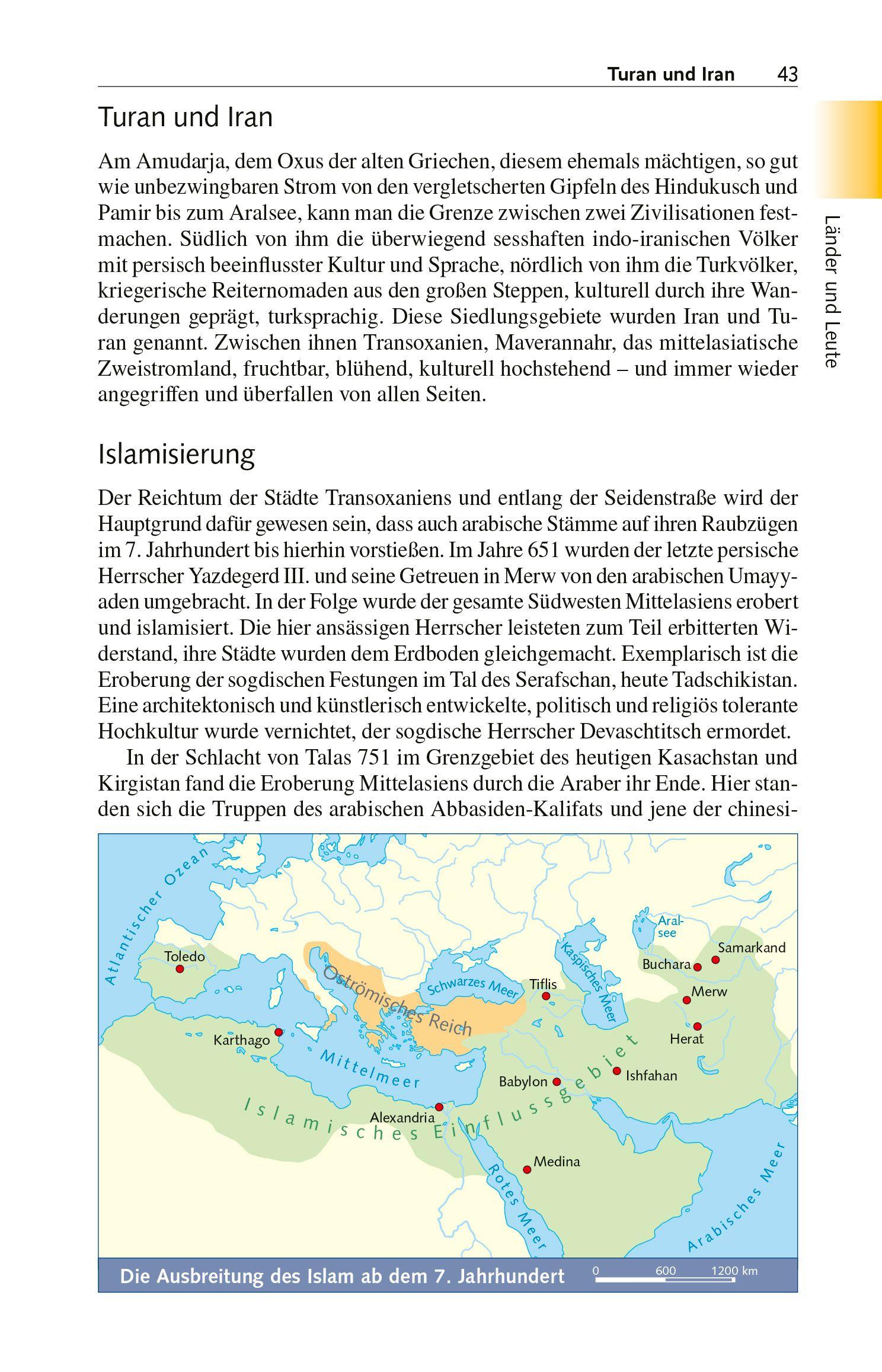 Beispielinhalt (Bild) TRESCHER Reiseführer Zentralasien