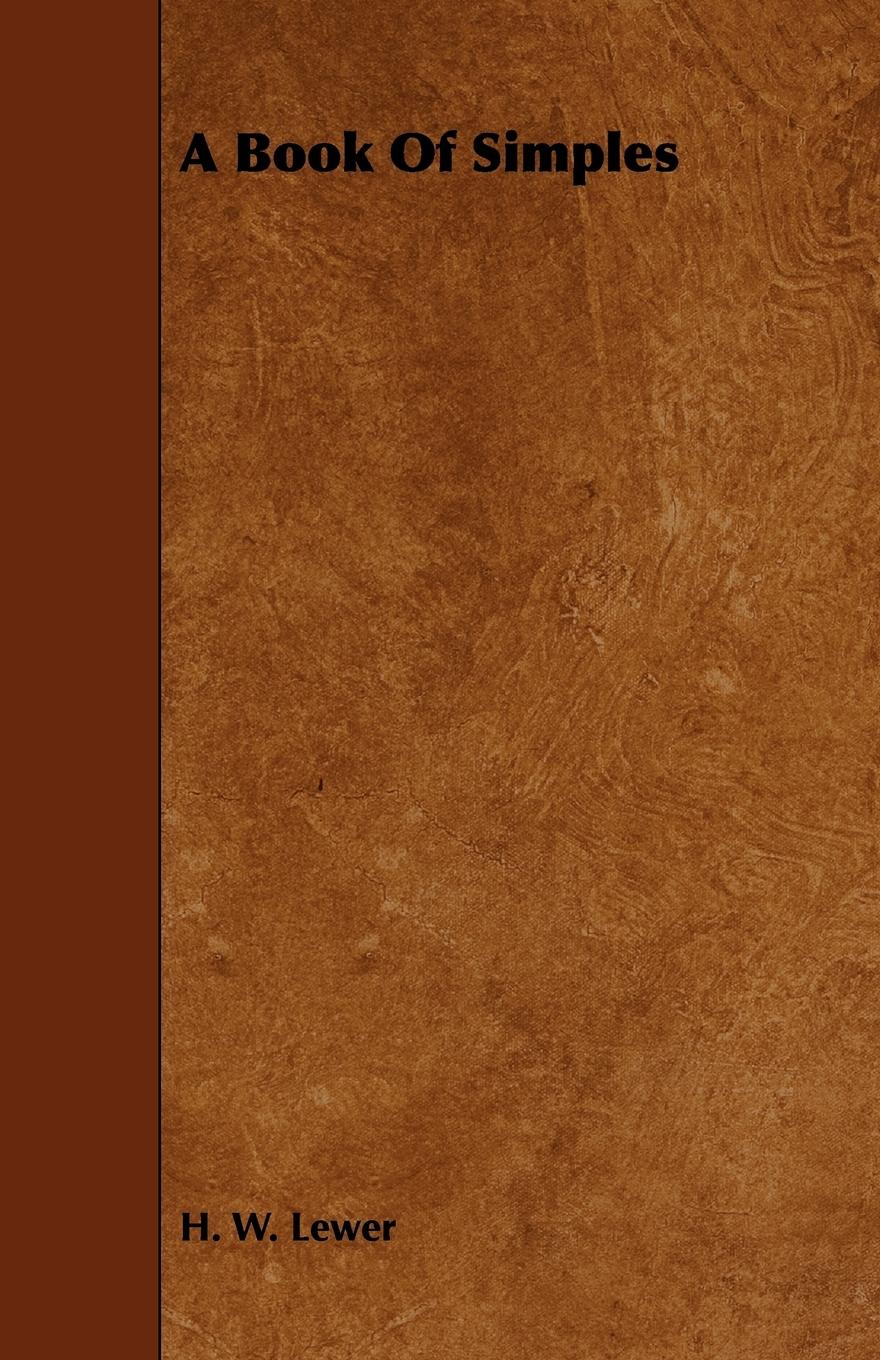 Vorderes Coverbild A Book of Simples