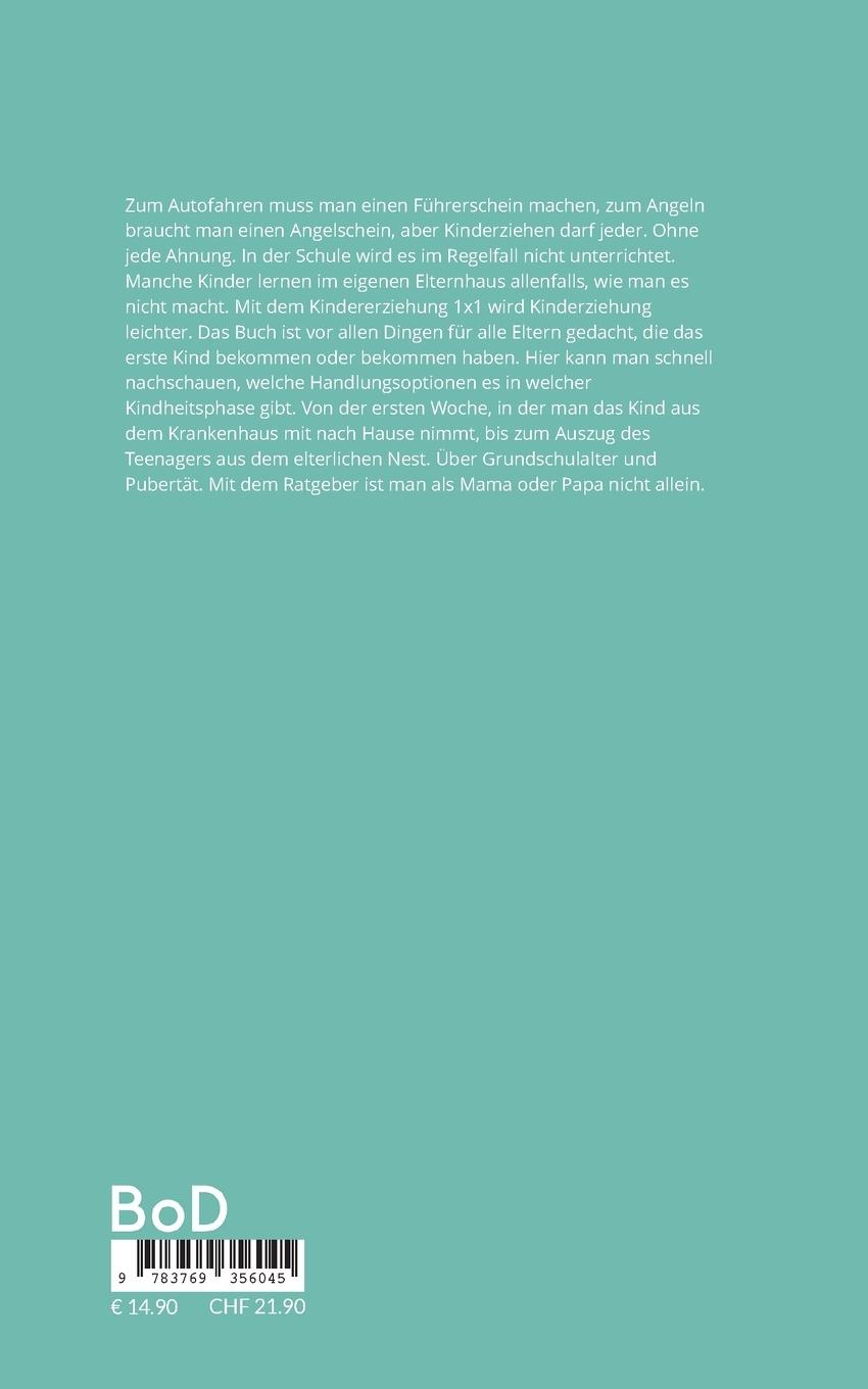 Rückseitencover Das Kindererziehung 1x1