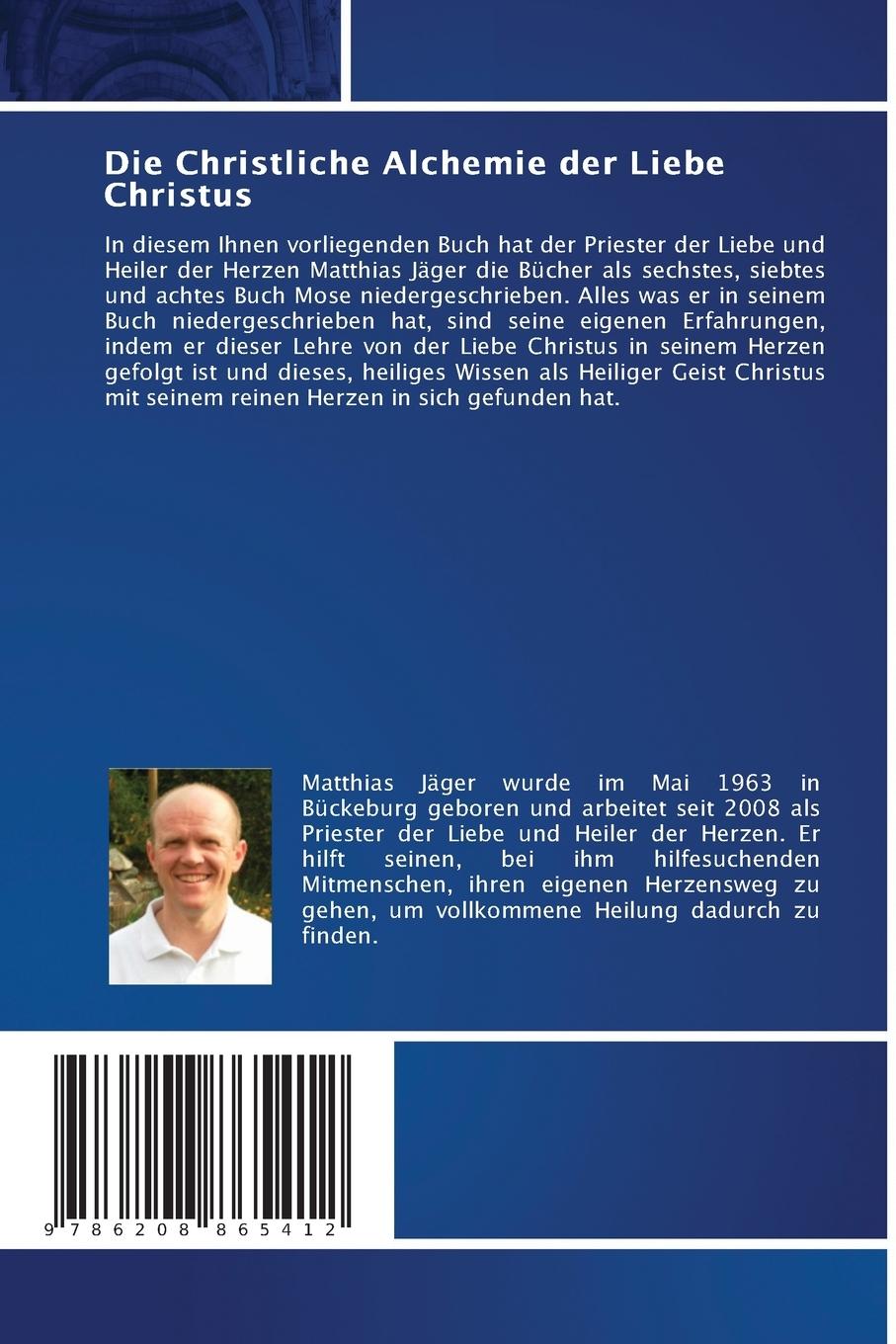 Rückseitencover Die Christliche Alchemie der Liebe Christus