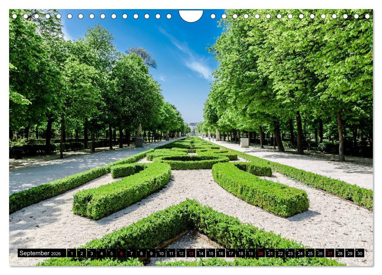 Beispielinhalt (Bild) Madrid entdecken (Wandkalender 2026 DIN A4 quer), CALVENDO Monatskalender