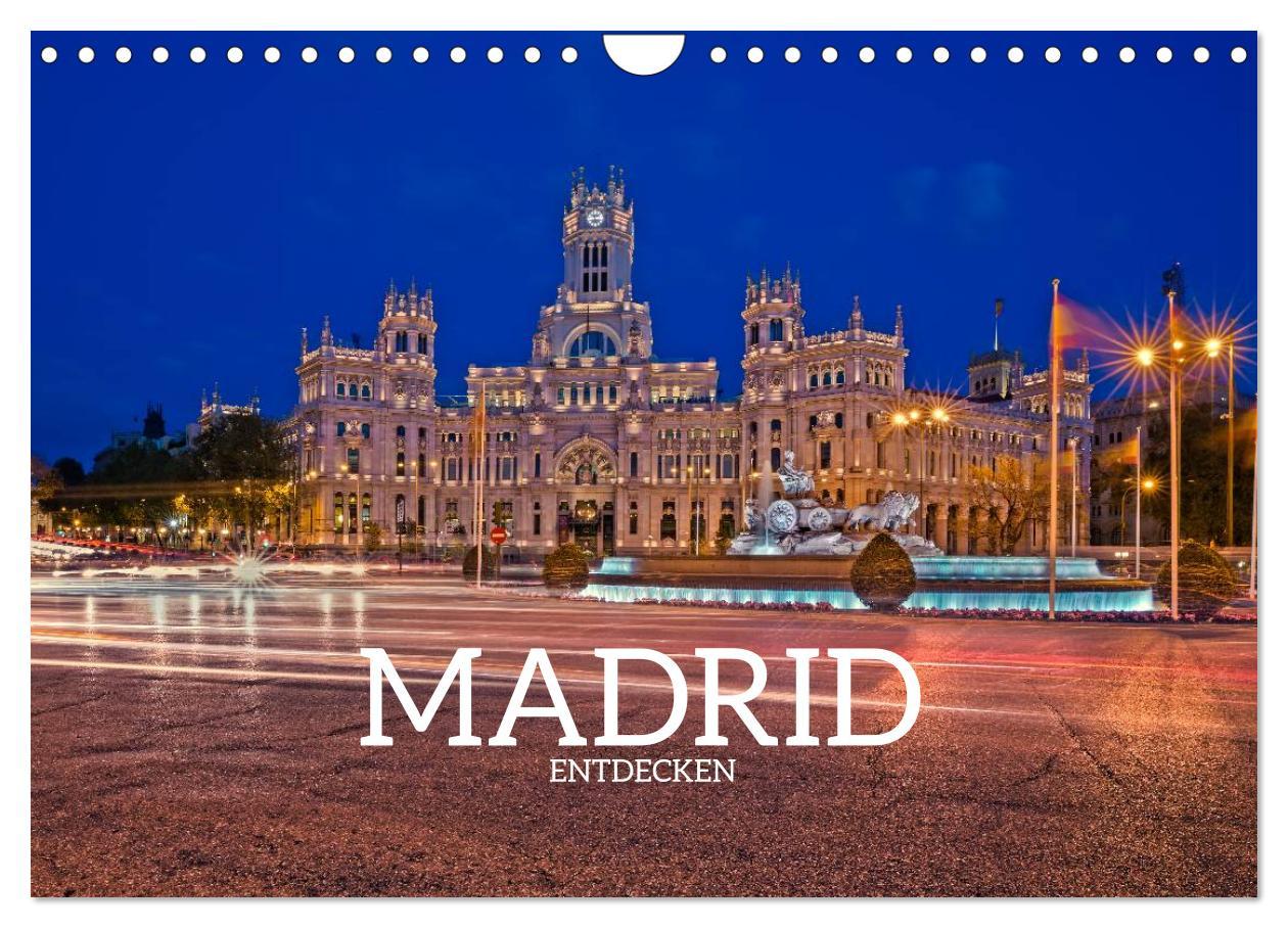 Vorderes Coverbild Madrid entdecken (Wandkalender 2026 DIN A4 quer), CALVENDO Monatskalender