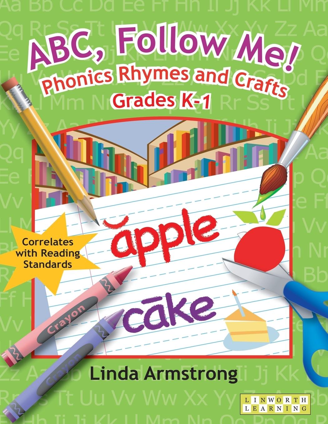 Vorderes Coverbild ABC, Follow Me! Phonics Rhymes and Crafts Grades K-1