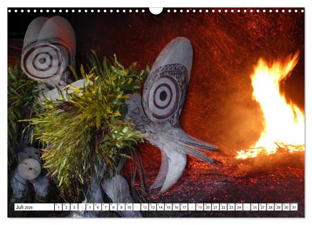 Beispielinhalt (Bild) Papua-Neuguinea Geheimnisvolle Inselwelt (Wandkalender 2026 DIN A3 quer), CALVENDO Monatskalender