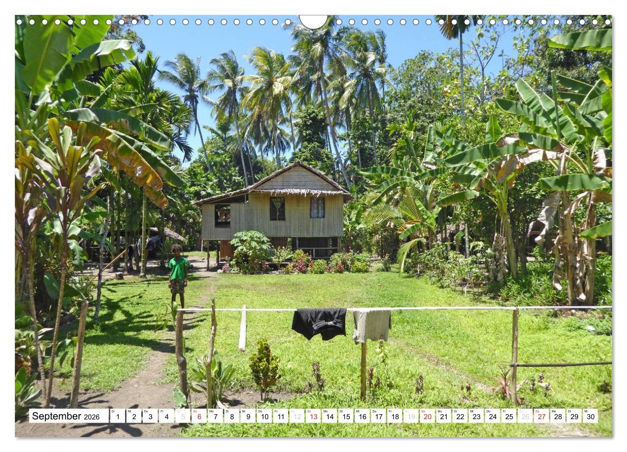 Beispielinhalt (Bild) Papua-Neuguinea Geheimnisvolle Inselwelt (Wandkalender 2026 DIN A3 quer), CALVENDO Monatskalender