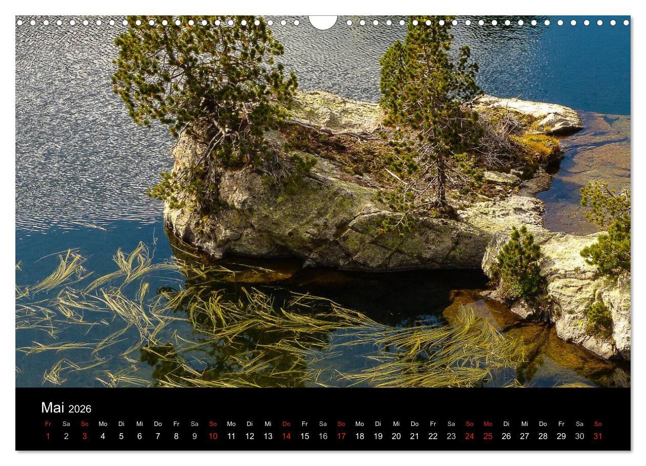 Beispielinhalt (Bild) Spanische - Pyrenäen Carros de Foc (Wandkalender 2026 DIN A3 quer), CALVENDO Monatskalender