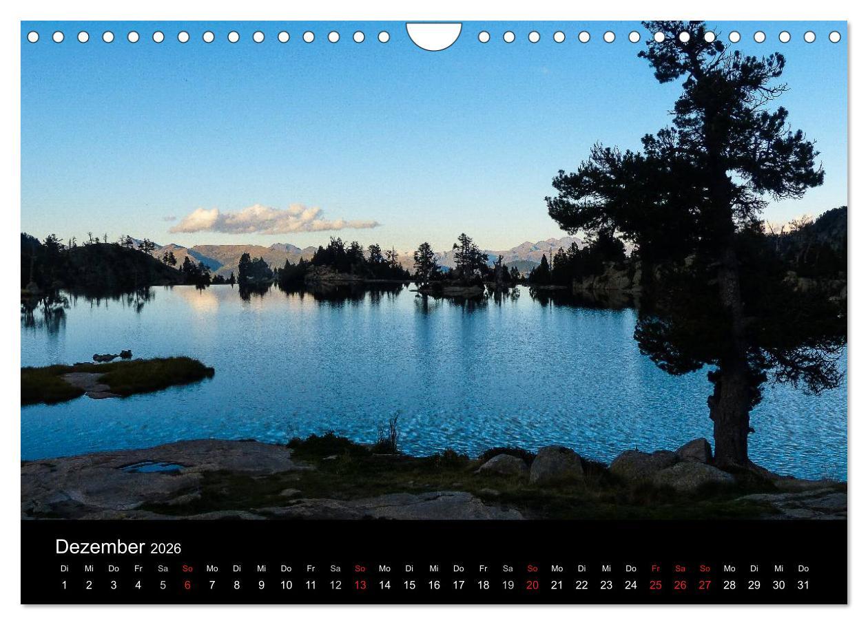 Beispielinhalt (Bild) Spanische - Pyrenäen Carros de Foc (Wandkalender 2026 DIN A4 quer), CALVENDO Monatskalender