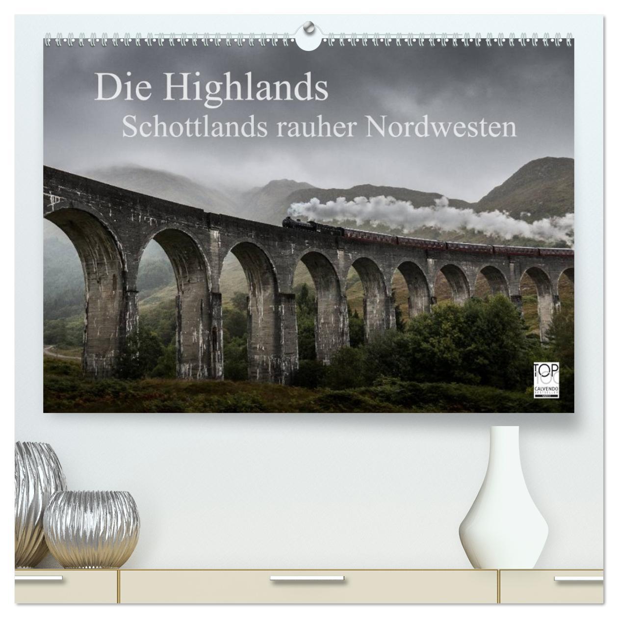 Vorderes Coverbild Die Highlands - Schottlands rauher Nordwesten (hochwertiger Premium Wandkalender 2026 DIN A2 quer), Kunstdruck in Hochglanz
