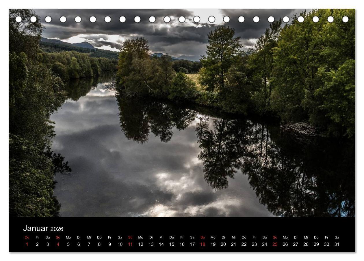 Beispielinhalt (Bild) Die Highlands - Schottlands rauher Nordwesten (Tischkalender 2026 DIN A5 quer), CALVENDO Monatskalender