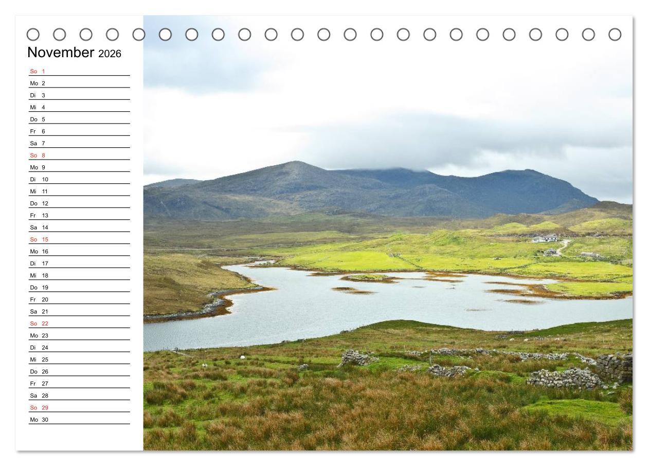 Beispielinhalt (Bild) Schottland - grandiose Landschaften im Westen (Tischkalender 2026 DIN A5 quer), CALVENDO Monatskalender