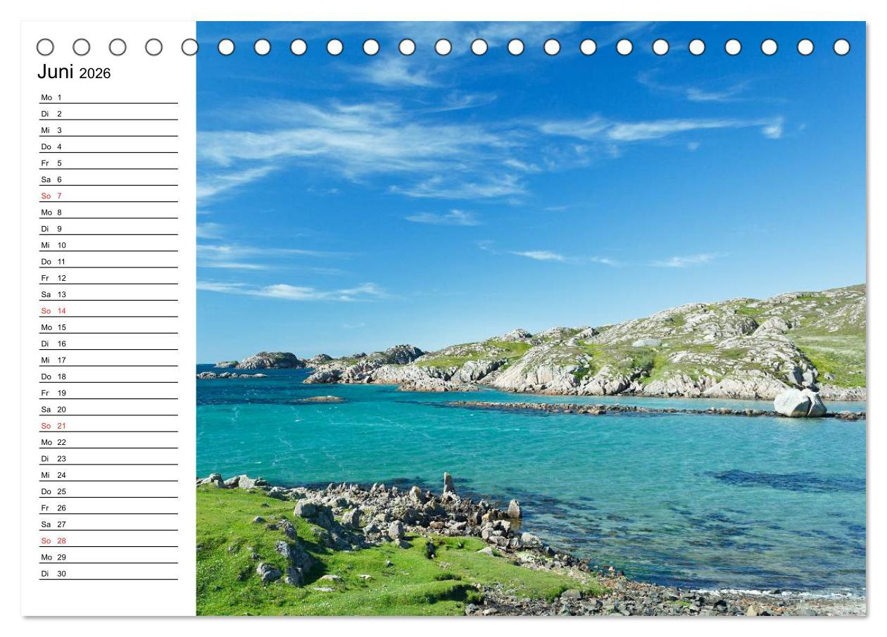 Beispielinhalt (Bild) Schottland - grandiose Landschaften im Westen (Tischkalender 2026 DIN A5 quer), CALVENDO Monatskalender