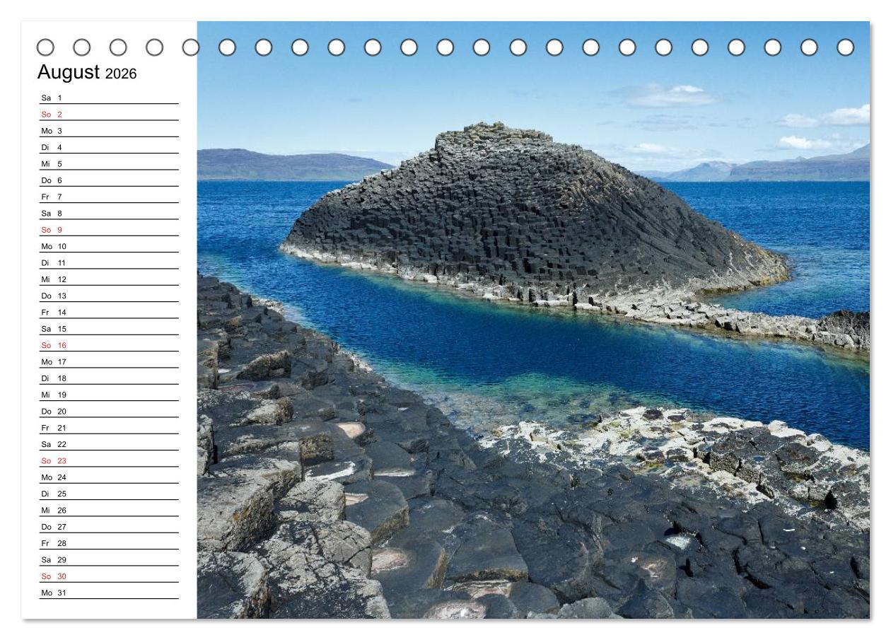 Beispielinhalt (Bild) Schottland - grandiose Landschaften im Westen (Tischkalender 2026 DIN A5 quer), CALVENDO Monatskalender