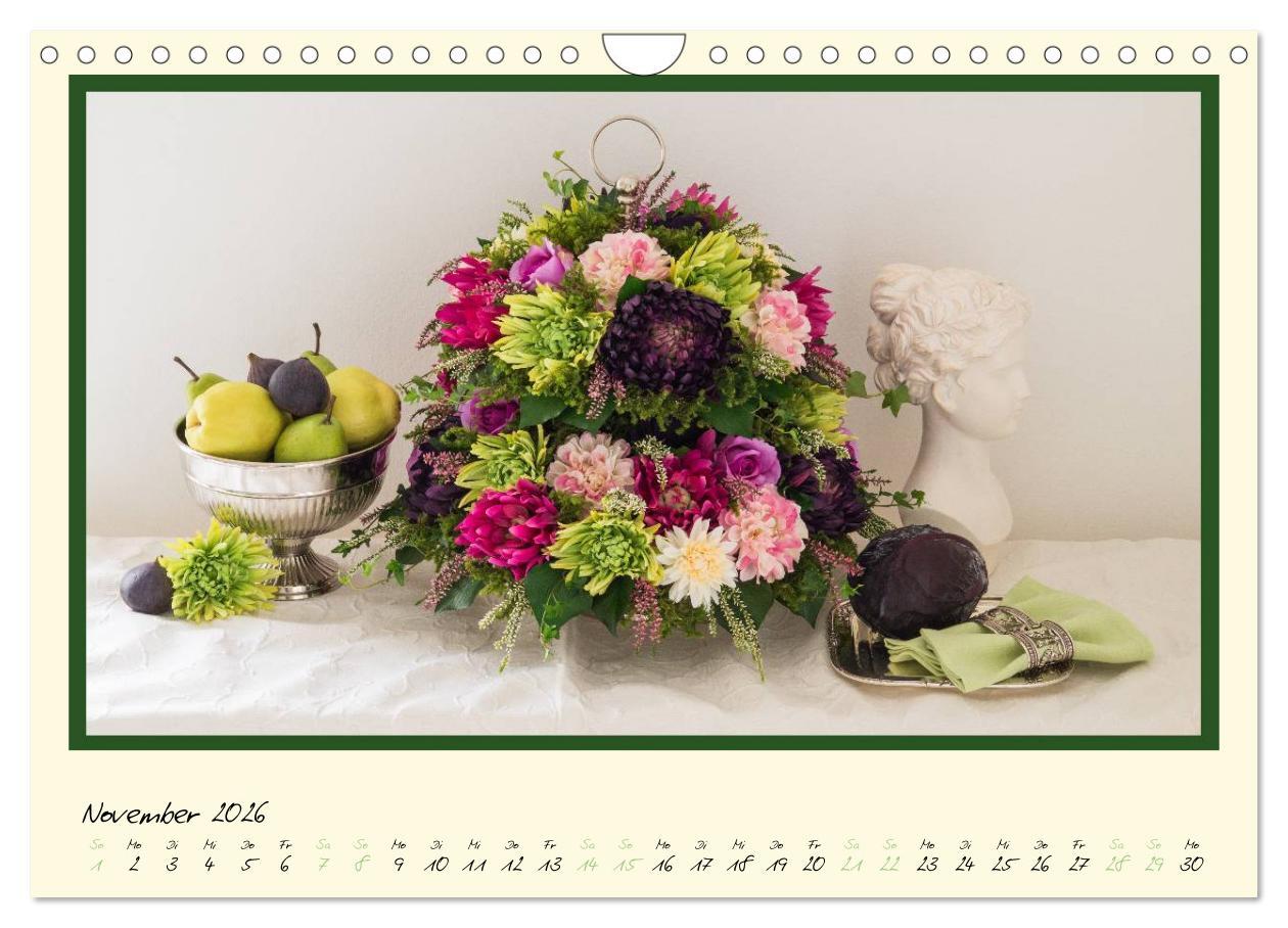 Beispielinhalt (Bild) Blumen-Passion (Wandkalender 2026 DIN A4 quer), CALVENDO Monatskalender
