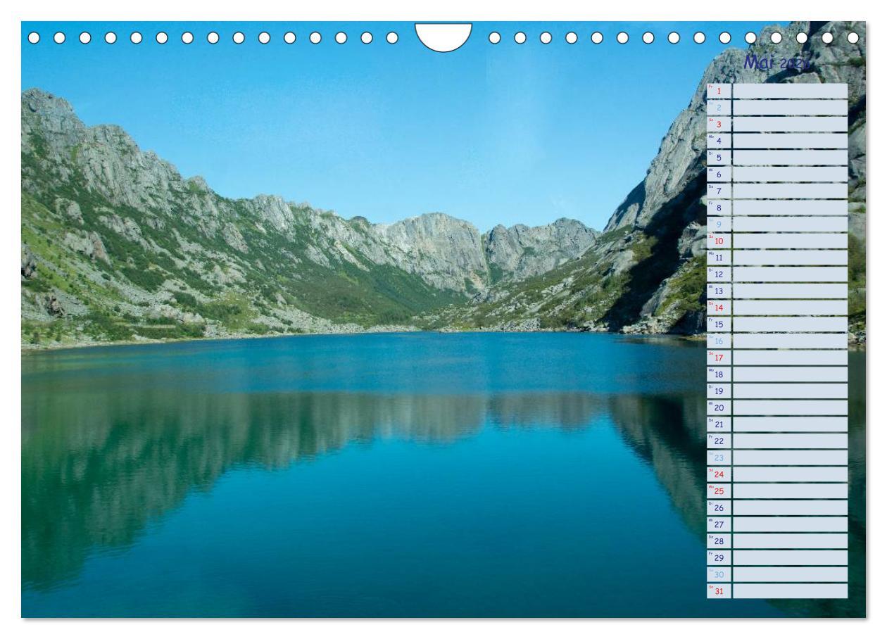 Beispielinhalt (Bild) Landschaften Norwegens zwischen Polarkreis und Nordkap (Wandkalender 2026 DIN A4 quer), CALVENDO Monatskalender