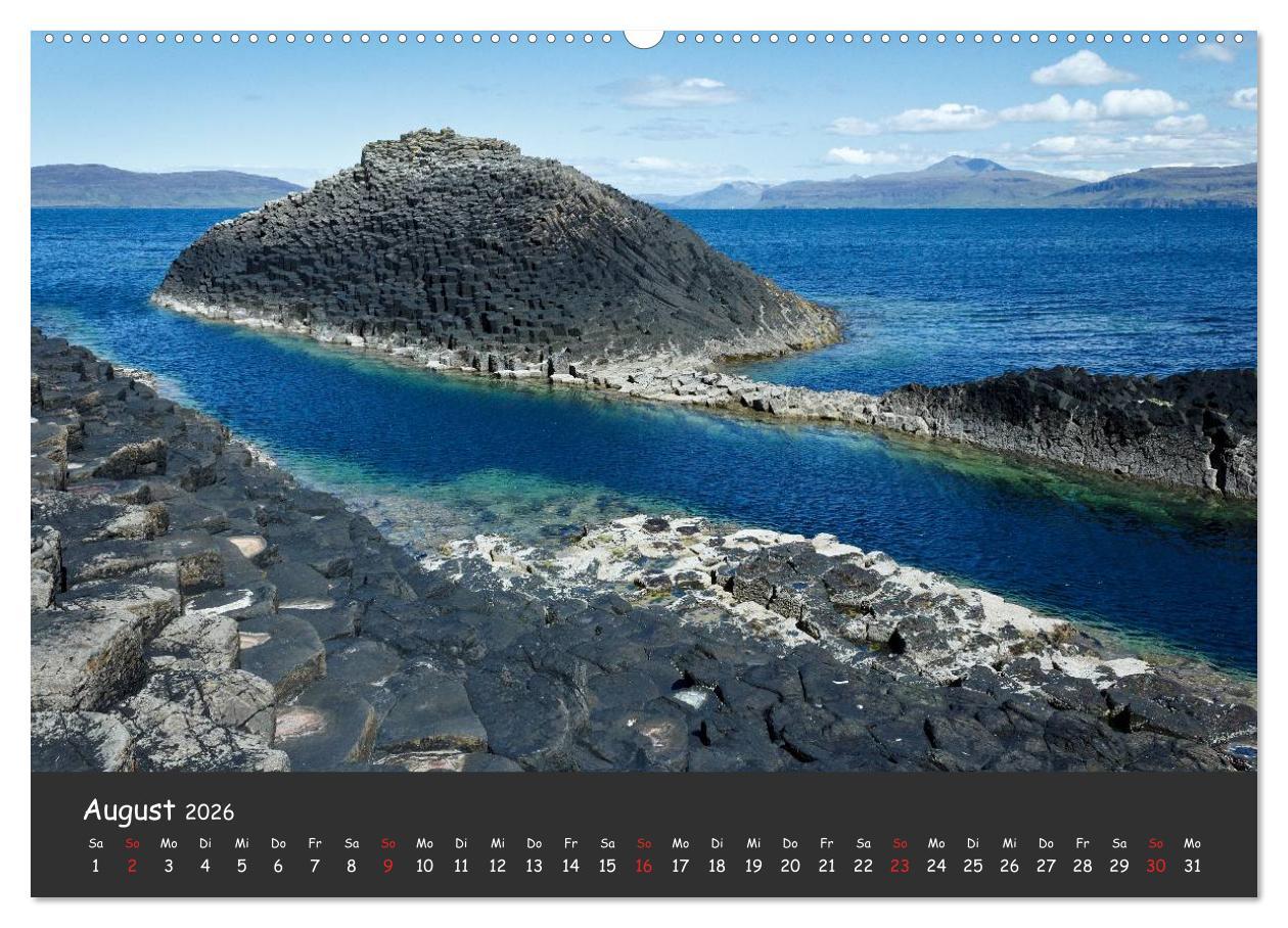 Beispielinhalt (Bild) Schottland - grandiose Landschaften im Westen (hochwertiger Premium Wandkalender 2026 DIN A2 quer), Kunstdruck in Hochglanz