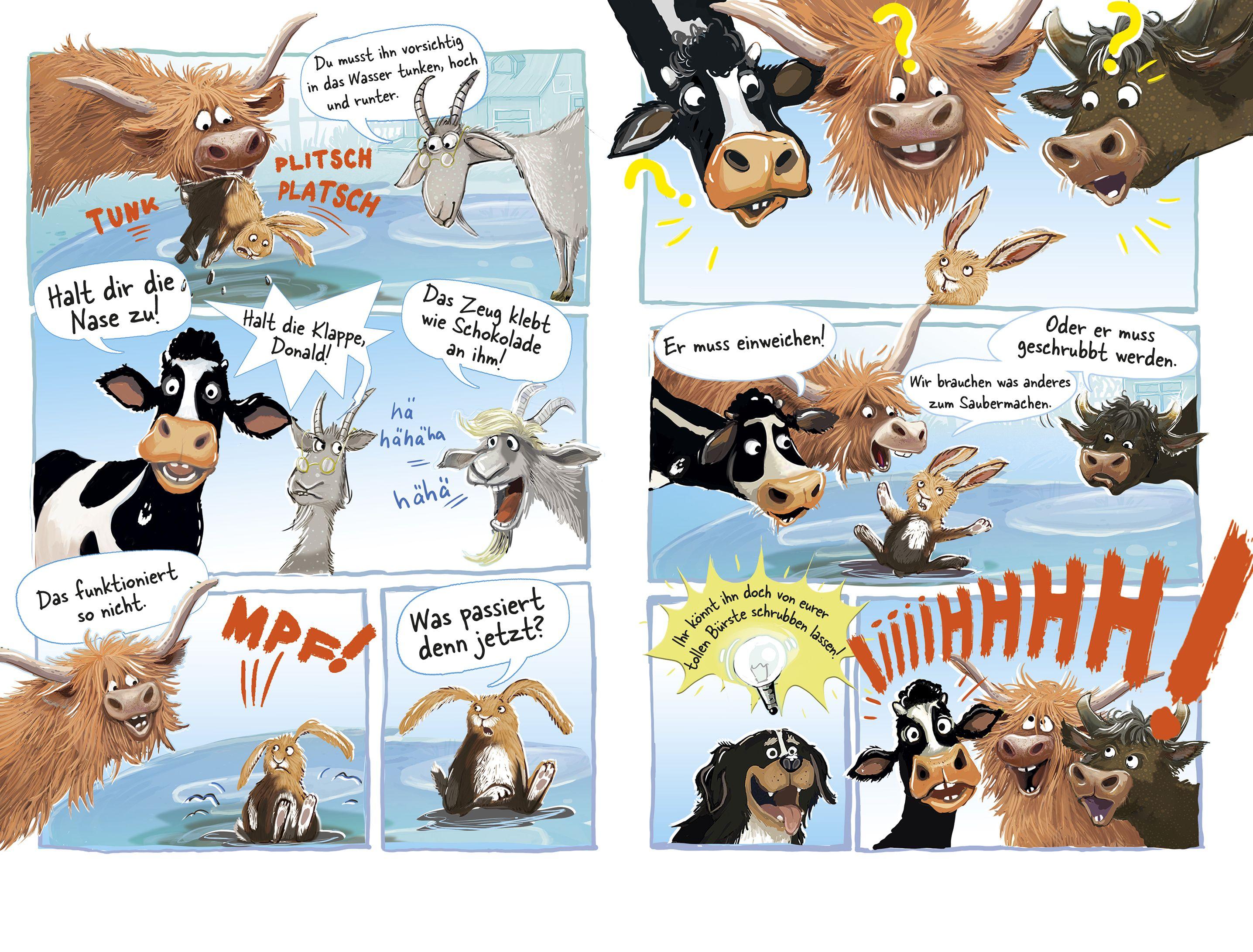 Beispielinhalt (Bild) Helden der Weide - Vier Hasen für ein Tralala