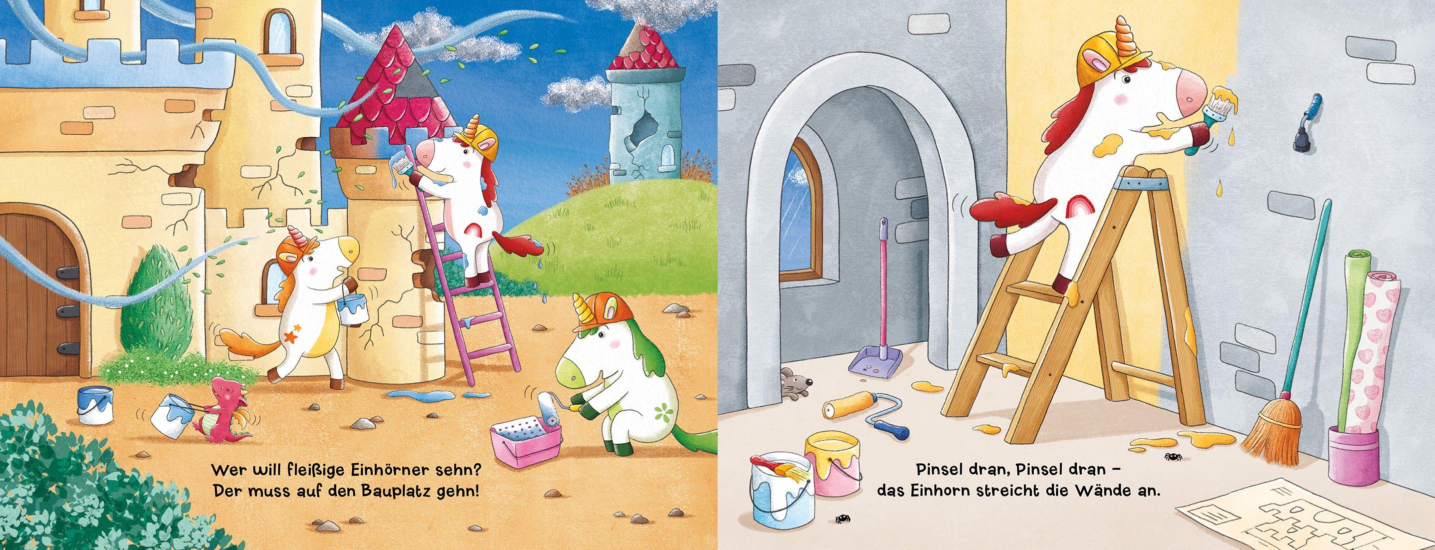 Beispielinhalt (Bild) Wer will fleißige Einhörner sehn?