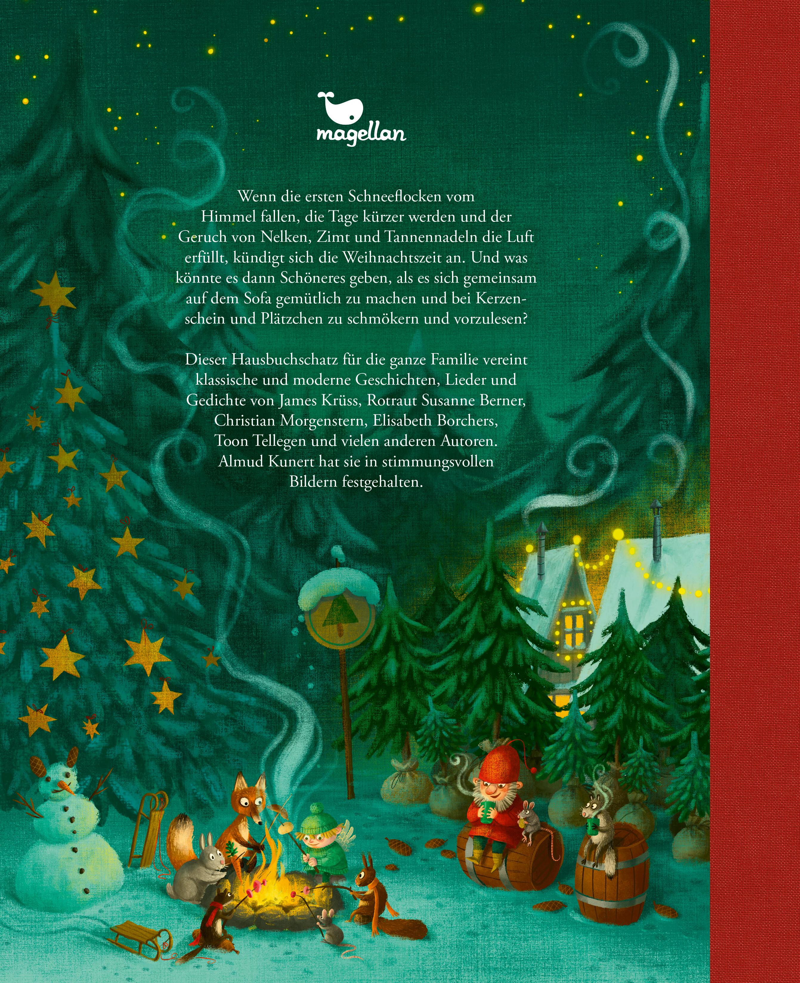 Rückseitencover Wunderbare Weihnachtszeit - Ein Hausbuch mit Geschichten, Liedern und Gedichten