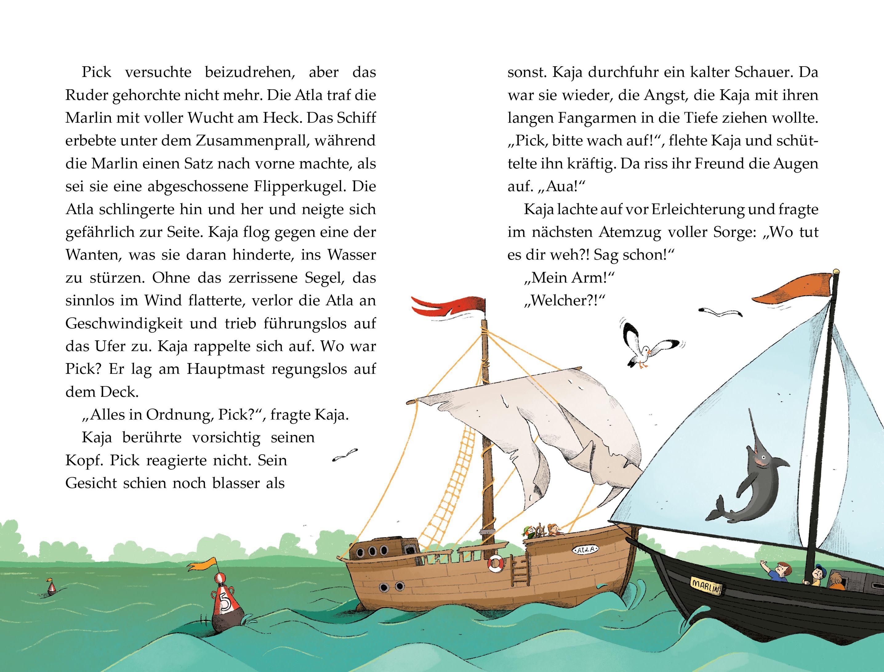 Beispielinhalt (Bild) Kaja & Käpt'n Pick - Ein Segelschiff voller Geheimnisse