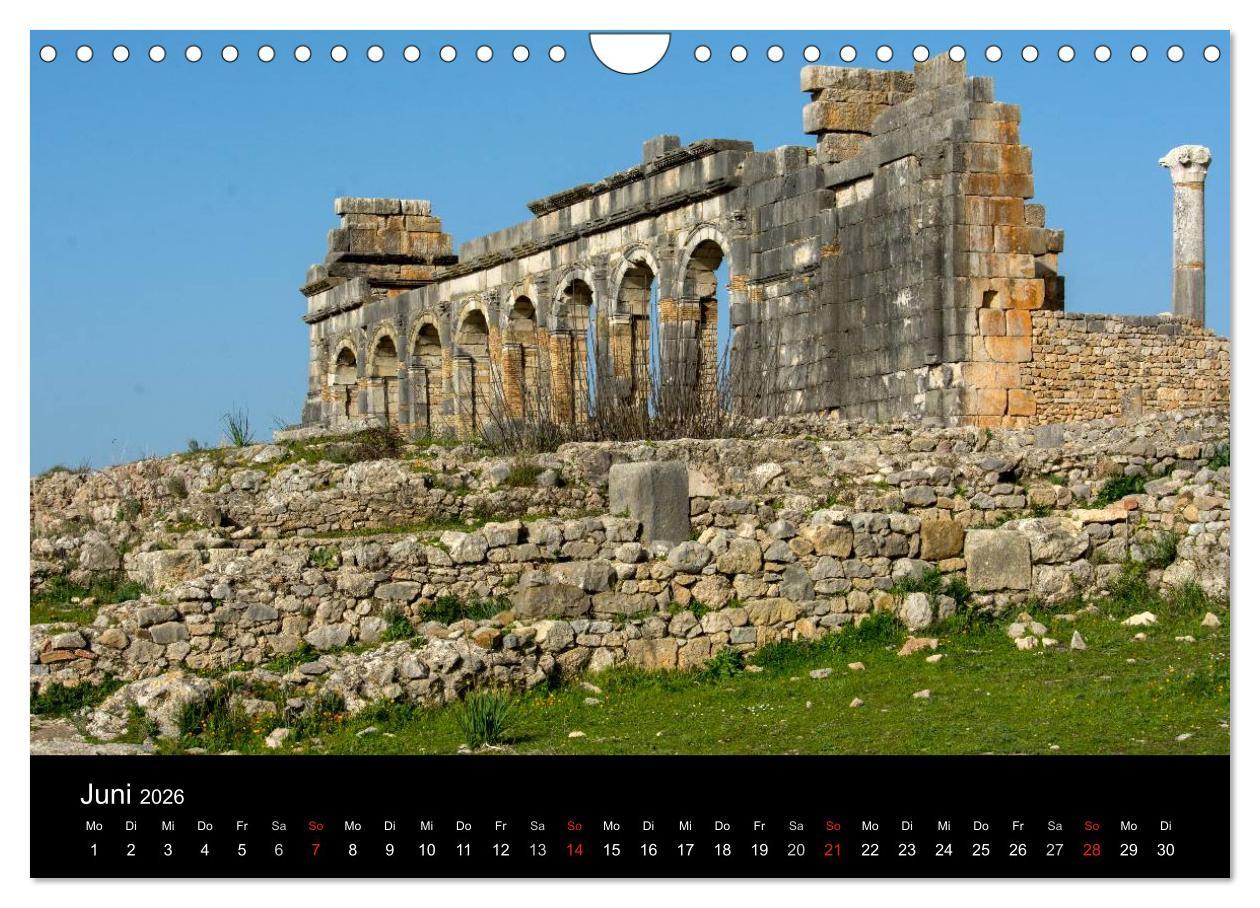Beispielinhalt (Bild) Marokko - Bilder einer Rundreise (Wandkalender 2026 DIN A4 quer), CALVENDO Monatskalender