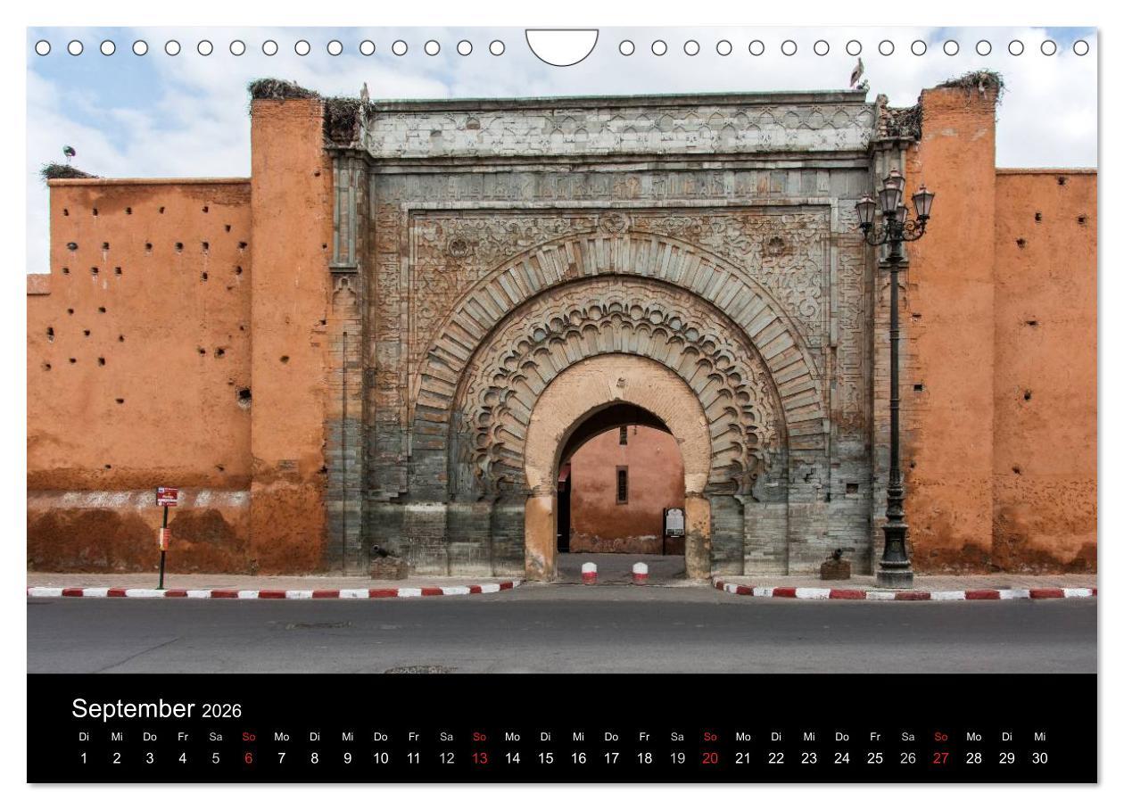 Beispielinhalt (Bild) Marokko - Bilder einer Rundreise (Wandkalender 2026 DIN A4 quer), CALVENDO Monatskalender
