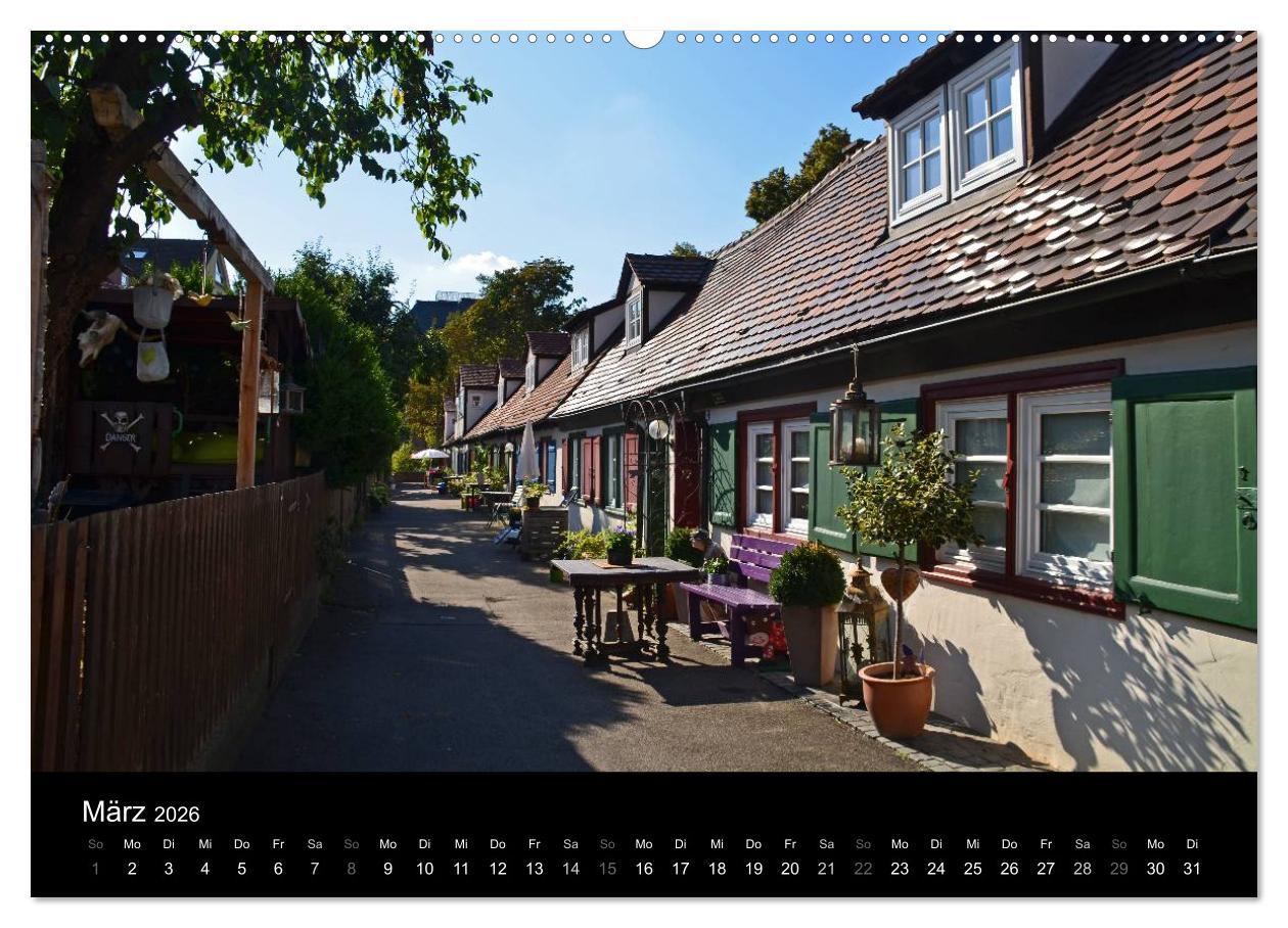 Beispielinhalt (Bild) Ulm - Zwischen Tradition und Moderne (hochwertiger Premium Wandkalender 2026 DIN A2 quer), Kunstdruck in Hochglanz