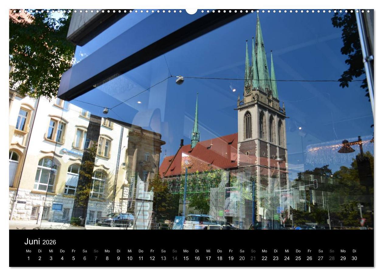 Beispielinhalt (Bild) Ulm - Zwischen Tradition und Moderne (hochwertiger Premium Wandkalender 2026 DIN A2 quer), Kunstdruck in Hochglanz