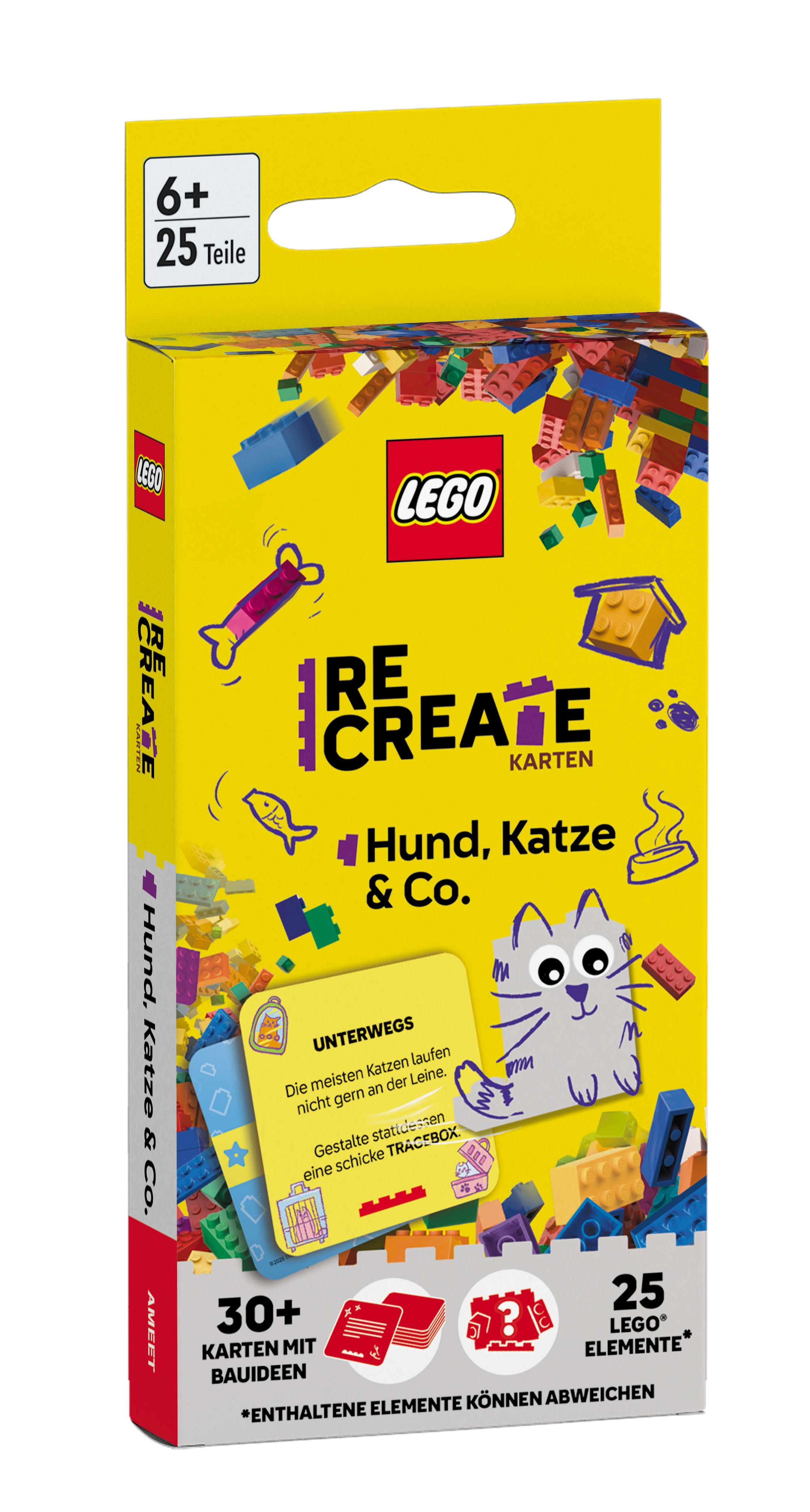 Vorderes Coverbild LEGO® - ReCreate Karten - Hund, Katze & Co.