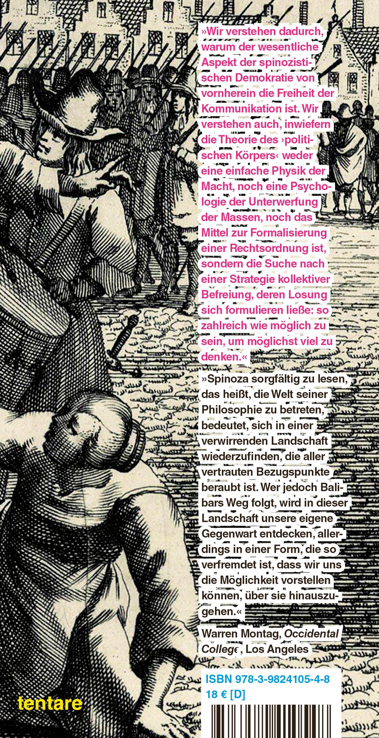 Rückseitencover Spinoza und die Politik