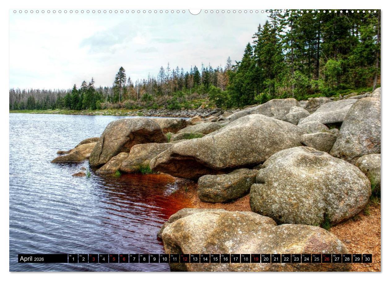 Beispielinhalt (Bild) Verzauberter Harz (hochwertiger Premium Wandkalender 2026 DIN A2 quer), Kunstdruck in Hochglanz