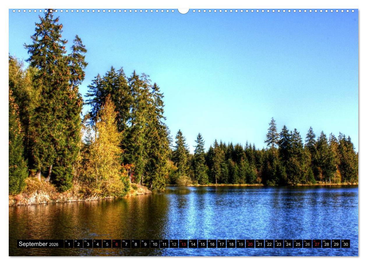 Beispielinhalt (Bild) Verzauberter Harz (hochwertiger Premium Wandkalender 2026 DIN A2 quer), Kunstdruck in Hochglanz