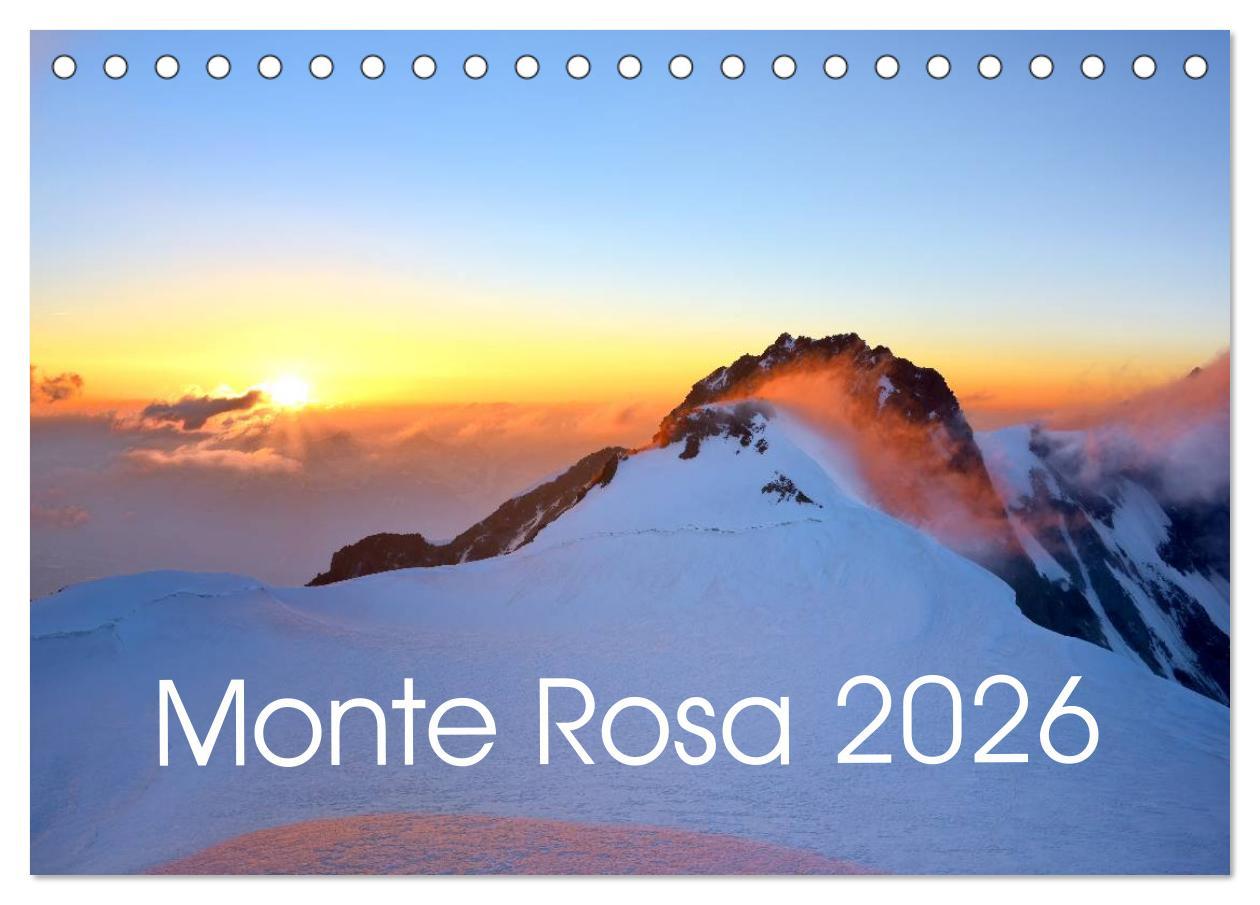 Vorderes Coverbild Monte Rosa (Tischkalender 2026 DIN A5 quer), CALVENDO Monatskalender