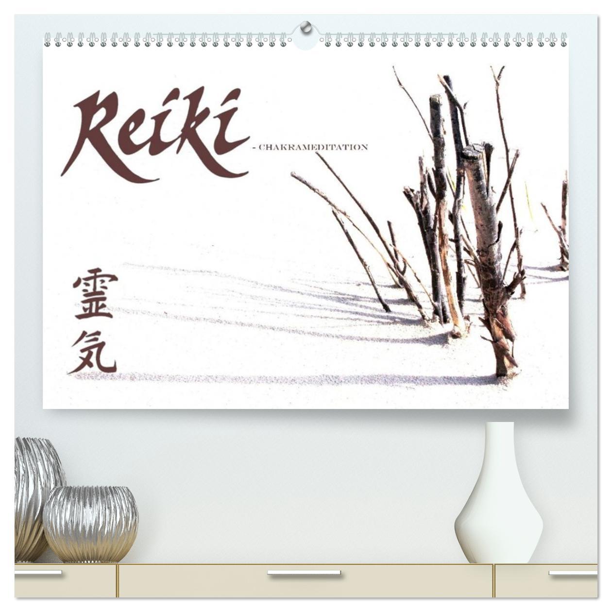 Vorderes Coverbild REIKI - Chakrameditation (hochwertiger Premium Wandkalender 2026 DIN A2 quer), Kunstdruck in Hochglanz