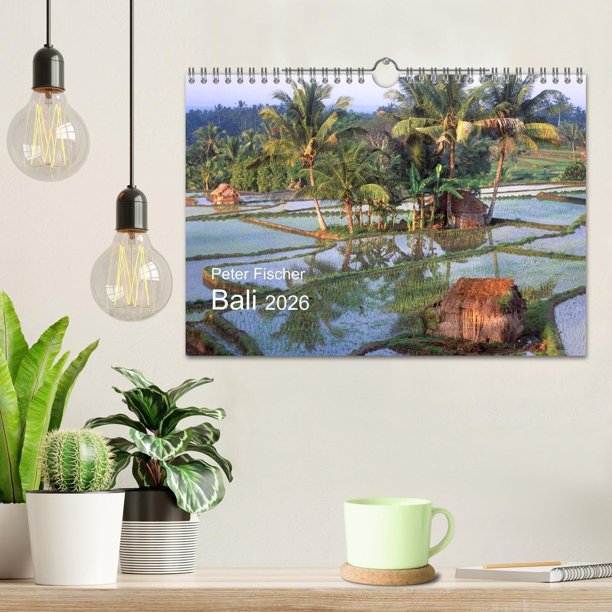 Beispielinhalt (Bild) Peter Fischer - Bali 2026 (Wandkalender 2026 DIN A4 quer), CALVENDO Monatskalender