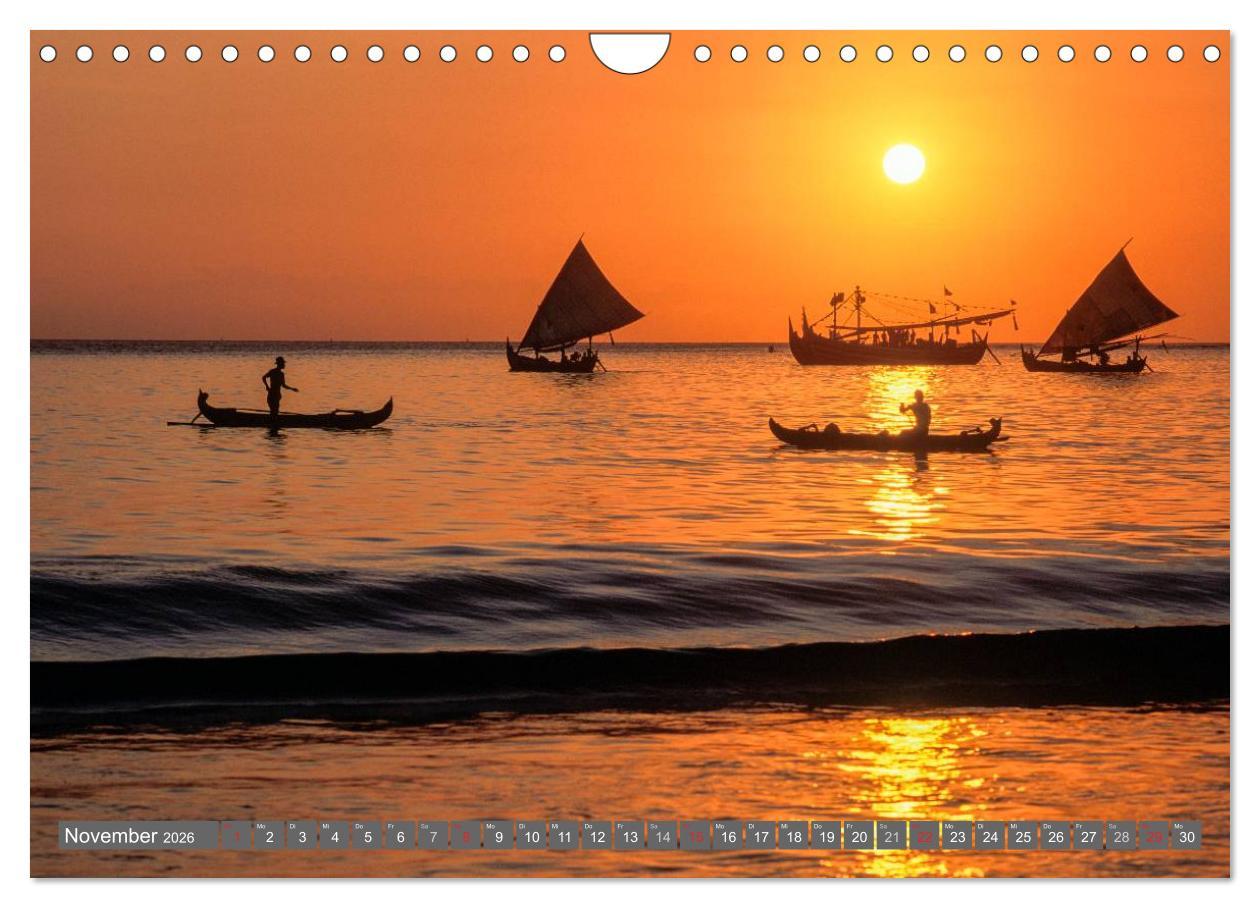 Beispielinhalt (Bild) Peter Fischer - Bali 2026 (Wandkalender 2026 DIN A4 quer), CALVENDO Monatskalender