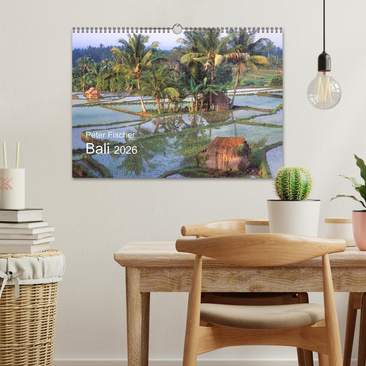 Beispielinhalt (Bild) Peter Fischer - Bali 2026 (Wandkalender 2026 DIN A3 quer), CALVENDO Monatskalender