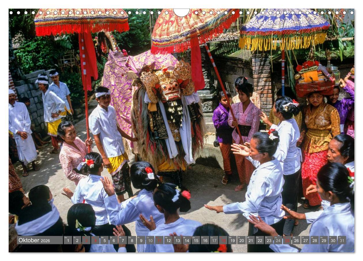 Beispielinhalt (Bild) Peter Fischer - Bali 2026 (Wandkalender 2026 DIN A3 quer), CALVENDO Monatskalender