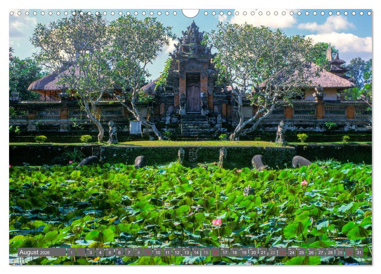 Beispielinhalt (Bild) Peter Fischer - Bali 2026 (Wandkalender 2026 DIN A3 quer), CALVENDO Monatskalender