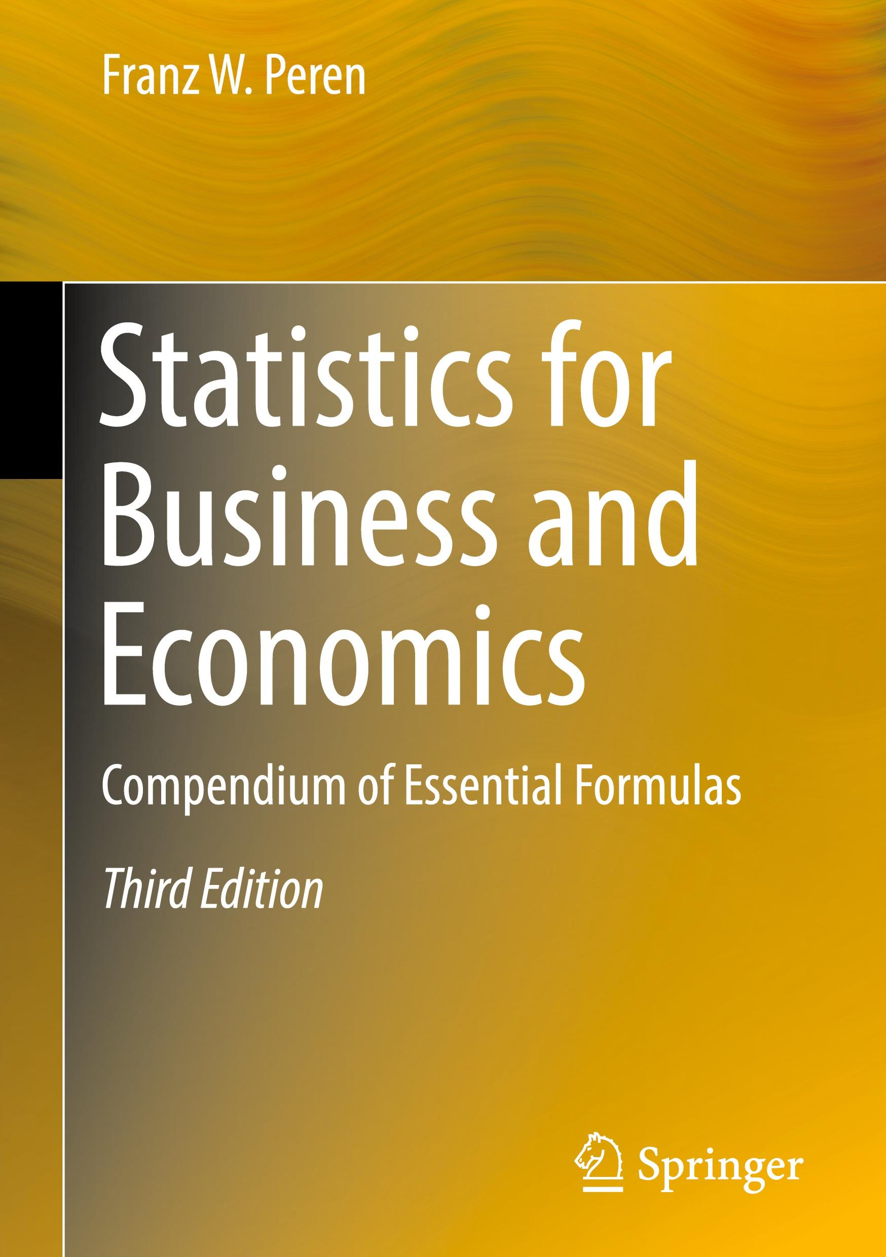 Vorderes Coverbild Statistics for Business and Economics