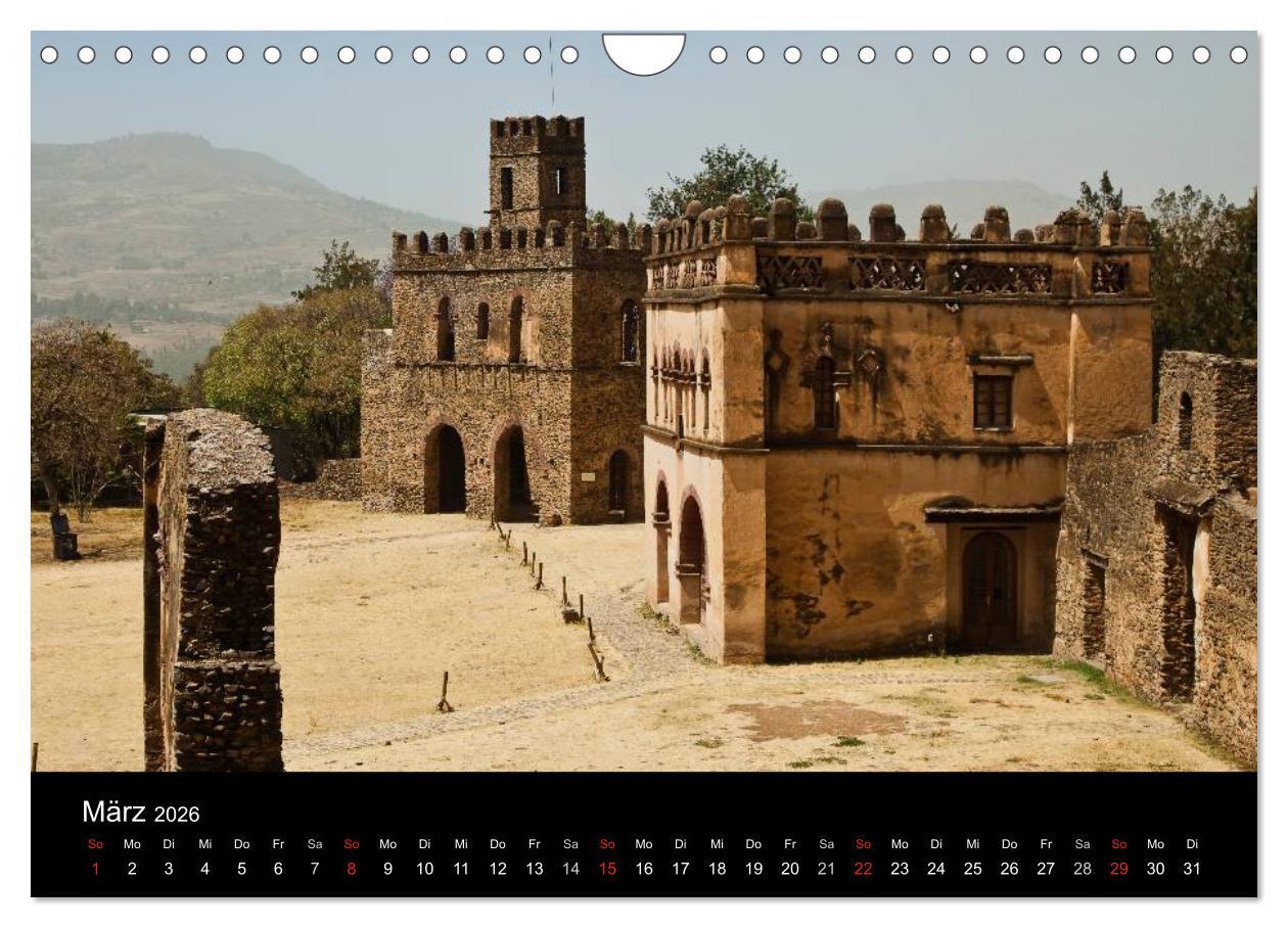 Beispielinhalt (Bild) Äthiopien - kulturelle Höhepunkte im orthdoxen Norden (Wandkalender 2026 DIN A4 quer), CALVENDO Monatskalender