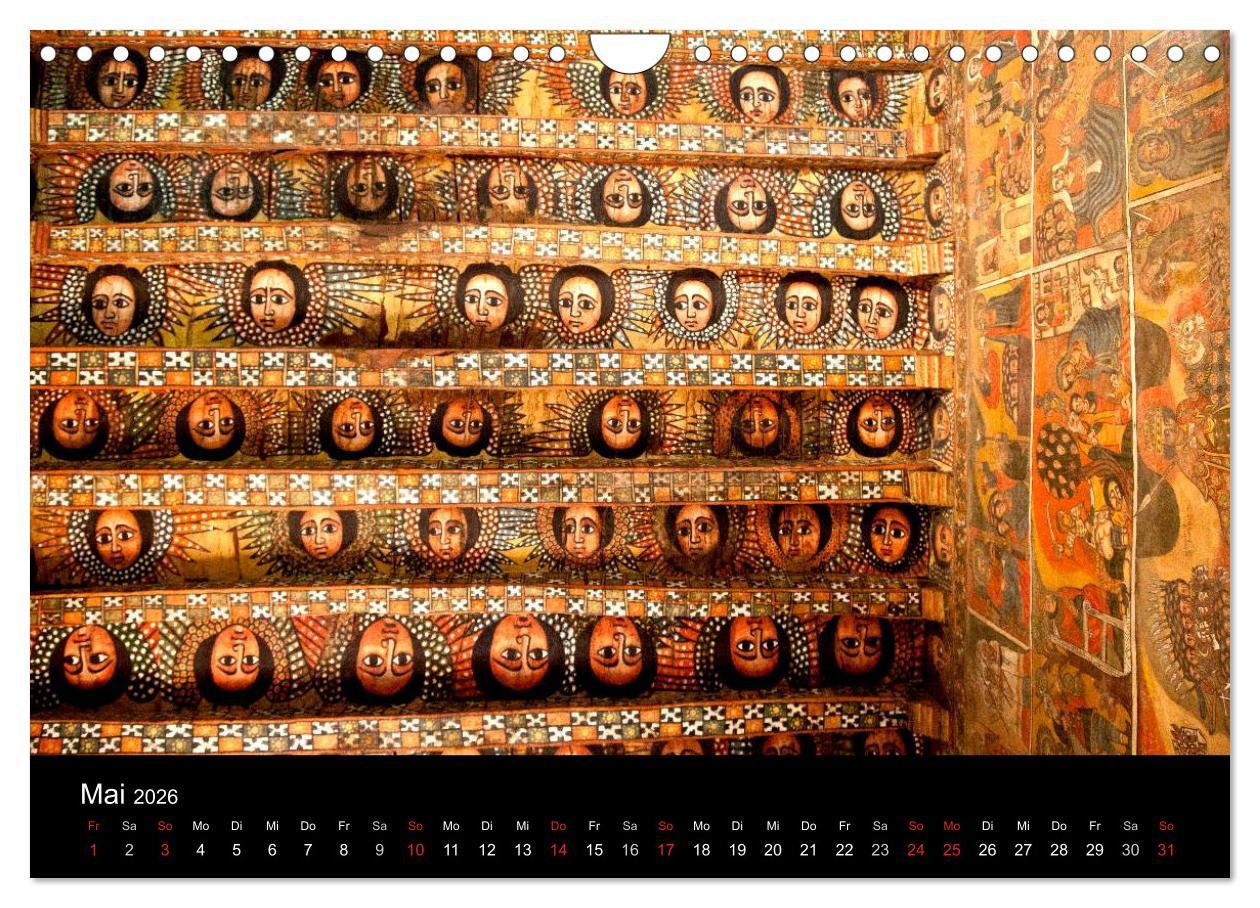Beispielinhalt (Bild) Äthiopien - kulturelle Höhepunkte im orthdoxen Norden (Wandkalender 2026 DIN A4 quer), CALVENDO Monatskalender